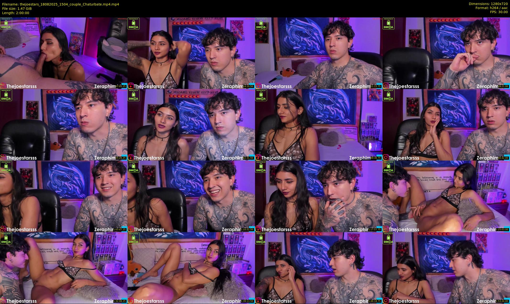 thejoestars — 120 minute Chaturbate couple cam show recording, 720p, Aug 18, 2025
