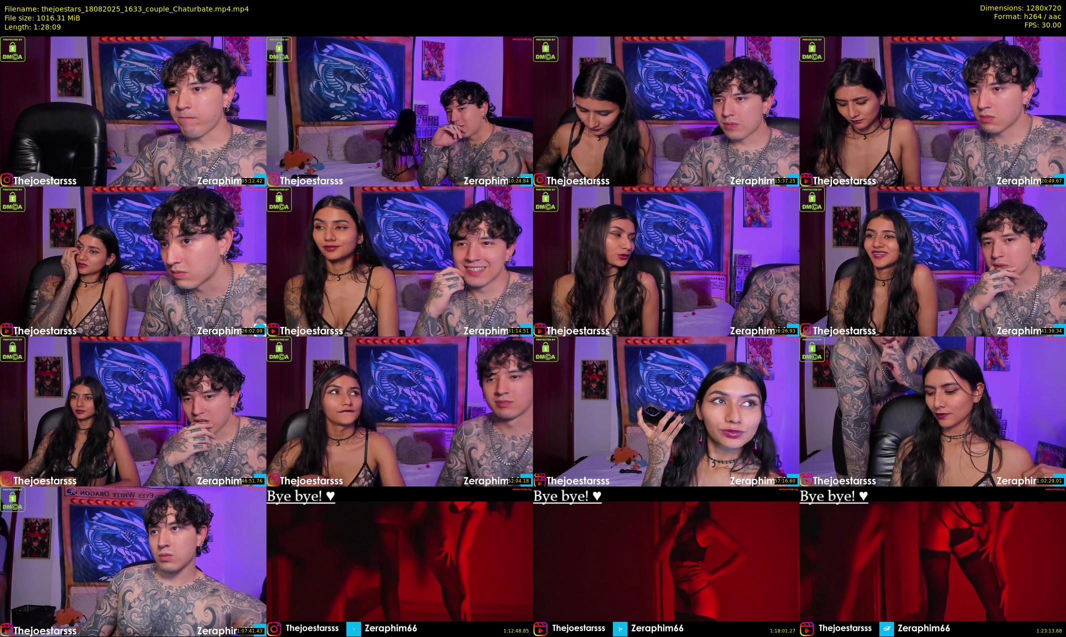 thejoestars — 89 minute Chaturbate couple cam show recording, 720p, Aug 18, 2025