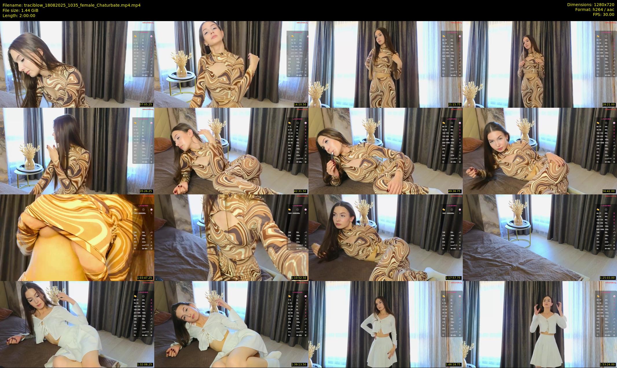 traciblow — 120 minute Chaturbate female cam show recording, 720p, Aug 18, 2025