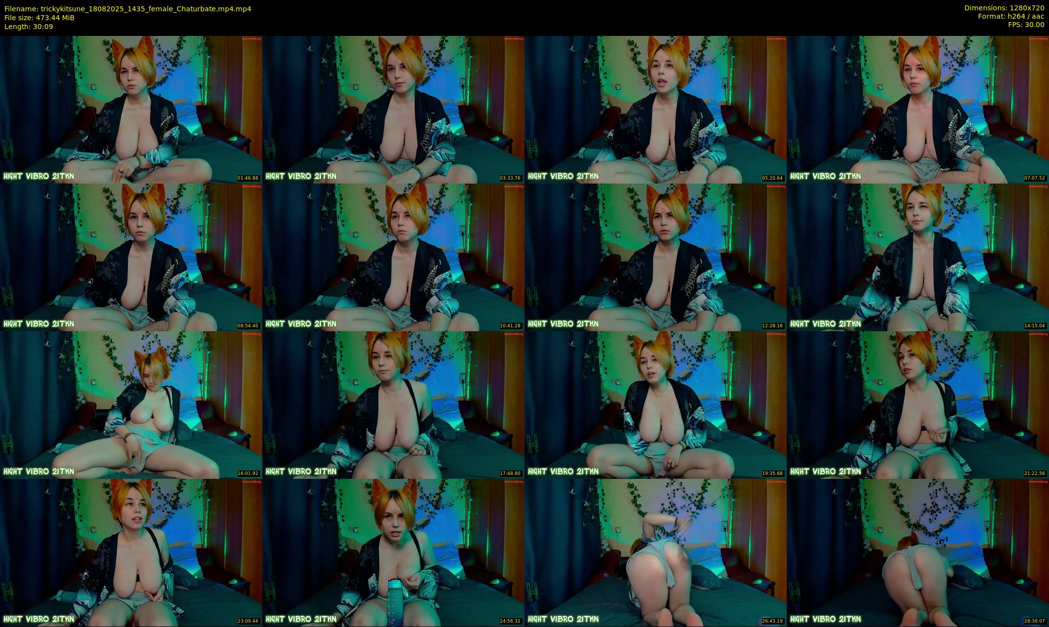 trickykitsune — 31 minute Chaturbate female cam show recording, 720p, Aug 18, 2025