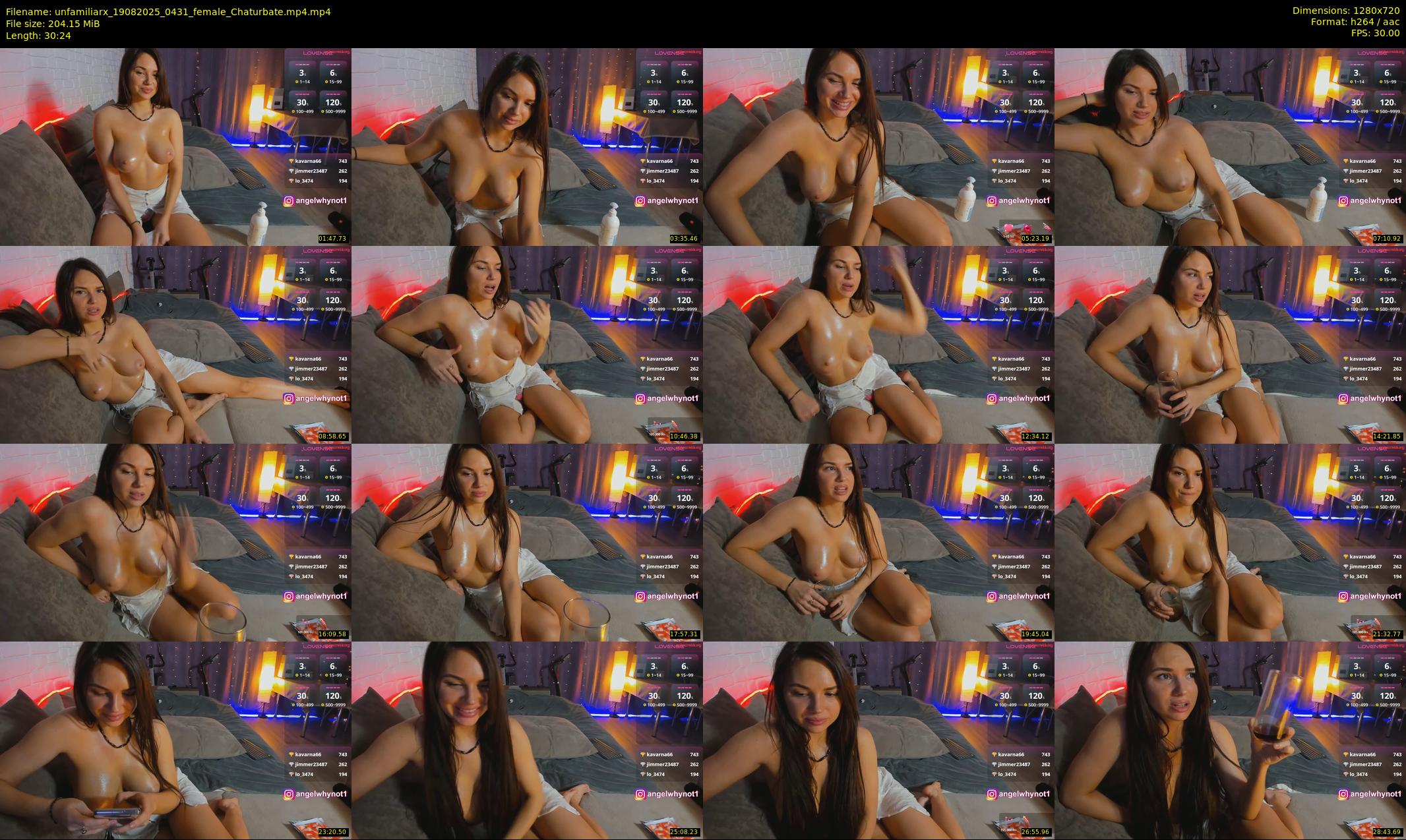 unfamiliarx — 31 minute Chaturbate female cam show recording, 720p, Aug 19, 2025