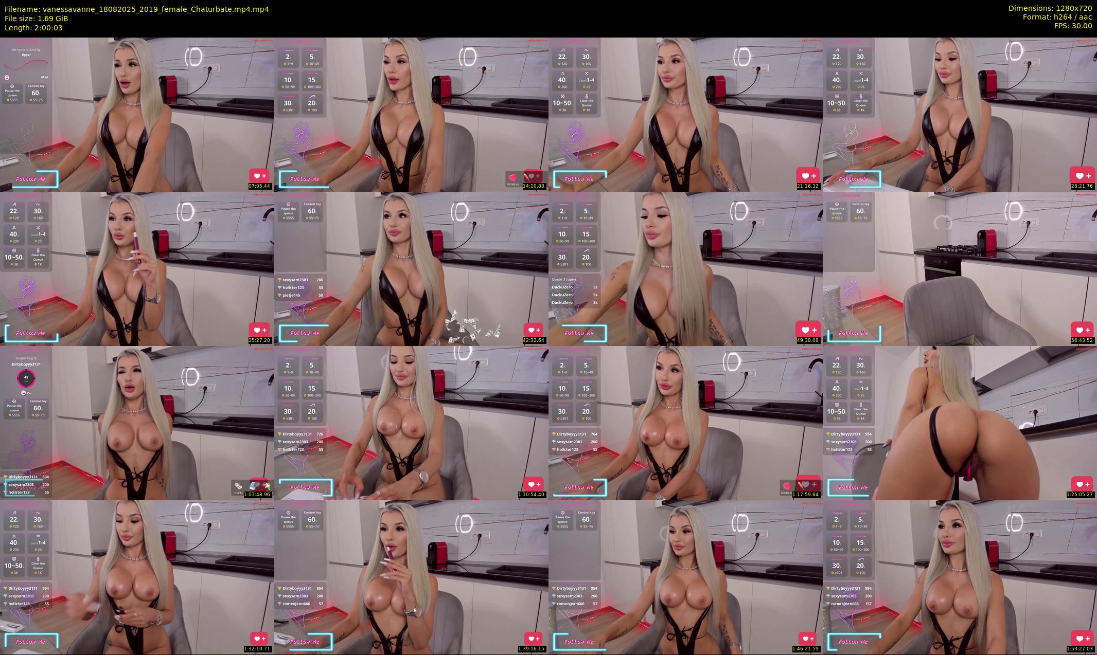 vanessavanne — 121 minute Chaturbate female cam show recording, 720p, Aug 18, 2025