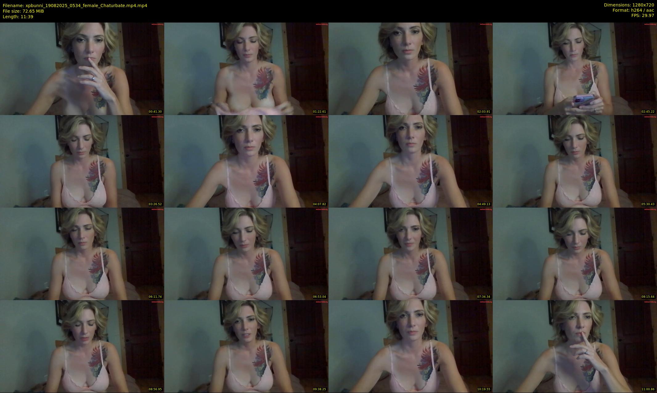 xpbunni — 12 minute Chaturbate female cam show recording, 720p, Aug 19, 2025