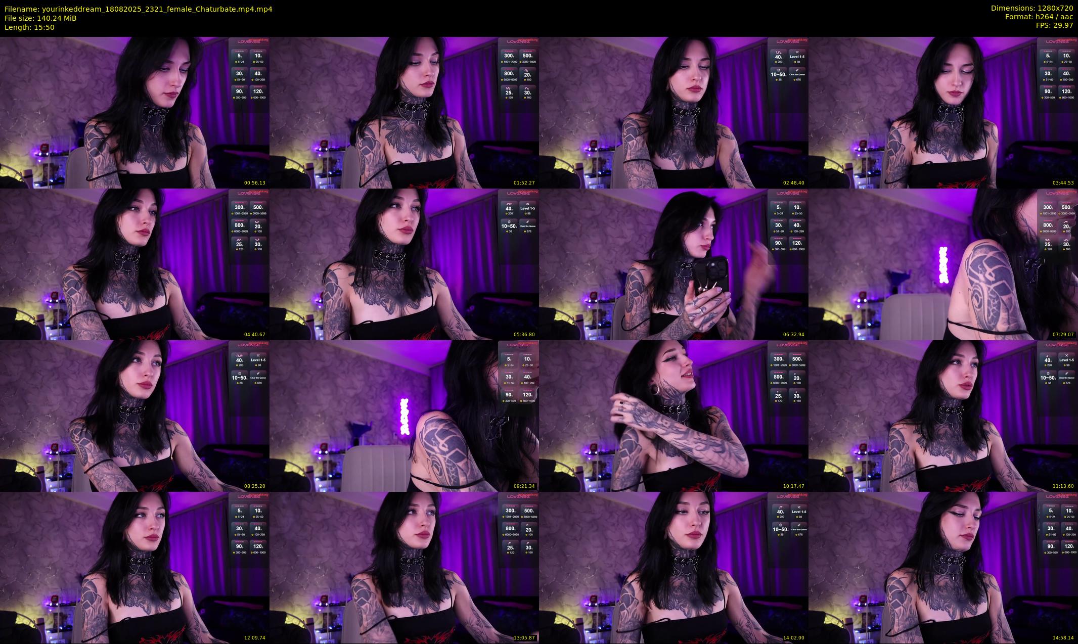 yourinkeddream — 16 minute Chaturbate couple cam show recording, 720p, Aug 18, 2025