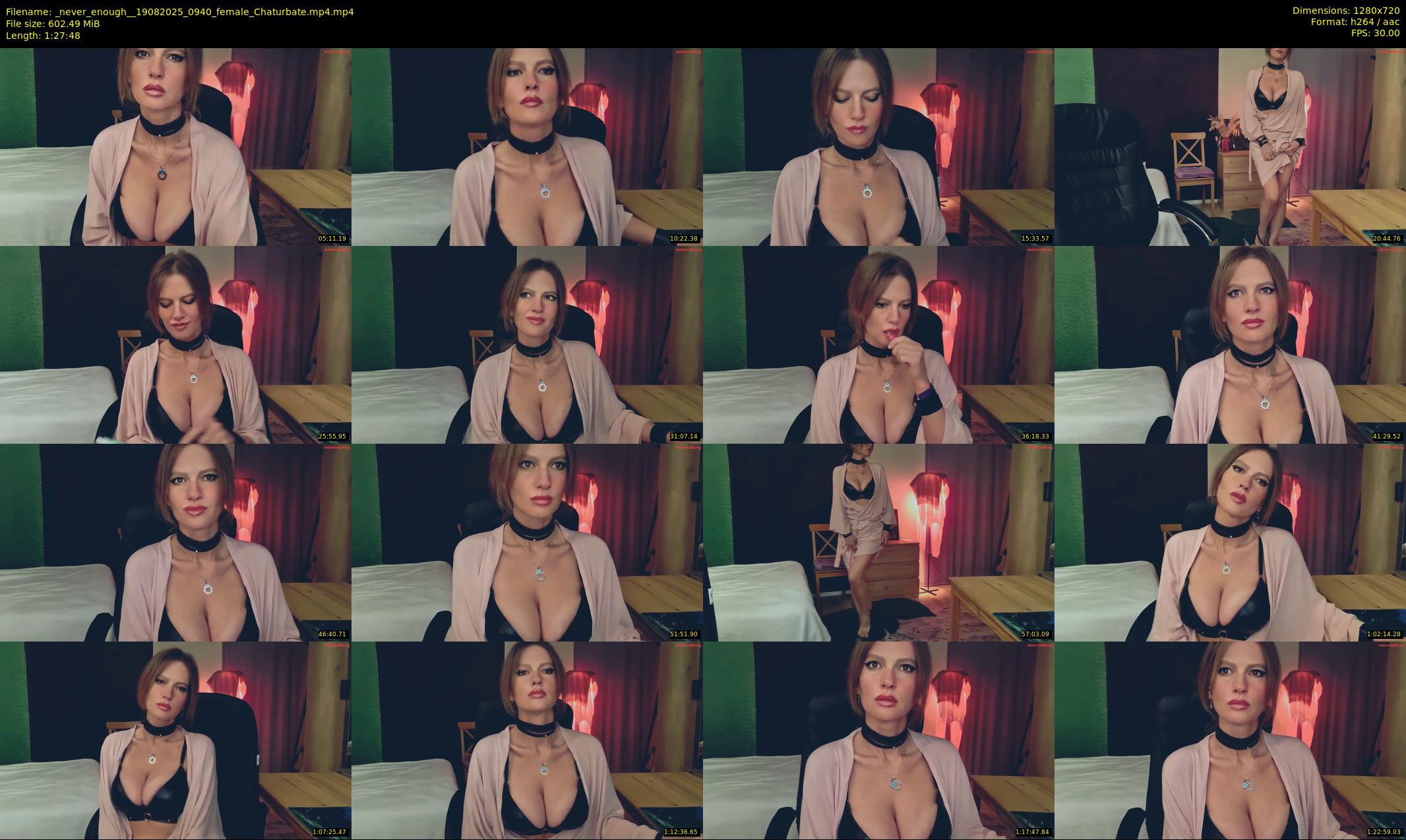 _never_enough_ — 88 minute Chaturbate female cam show recording, 720p, Aug 19, 2025