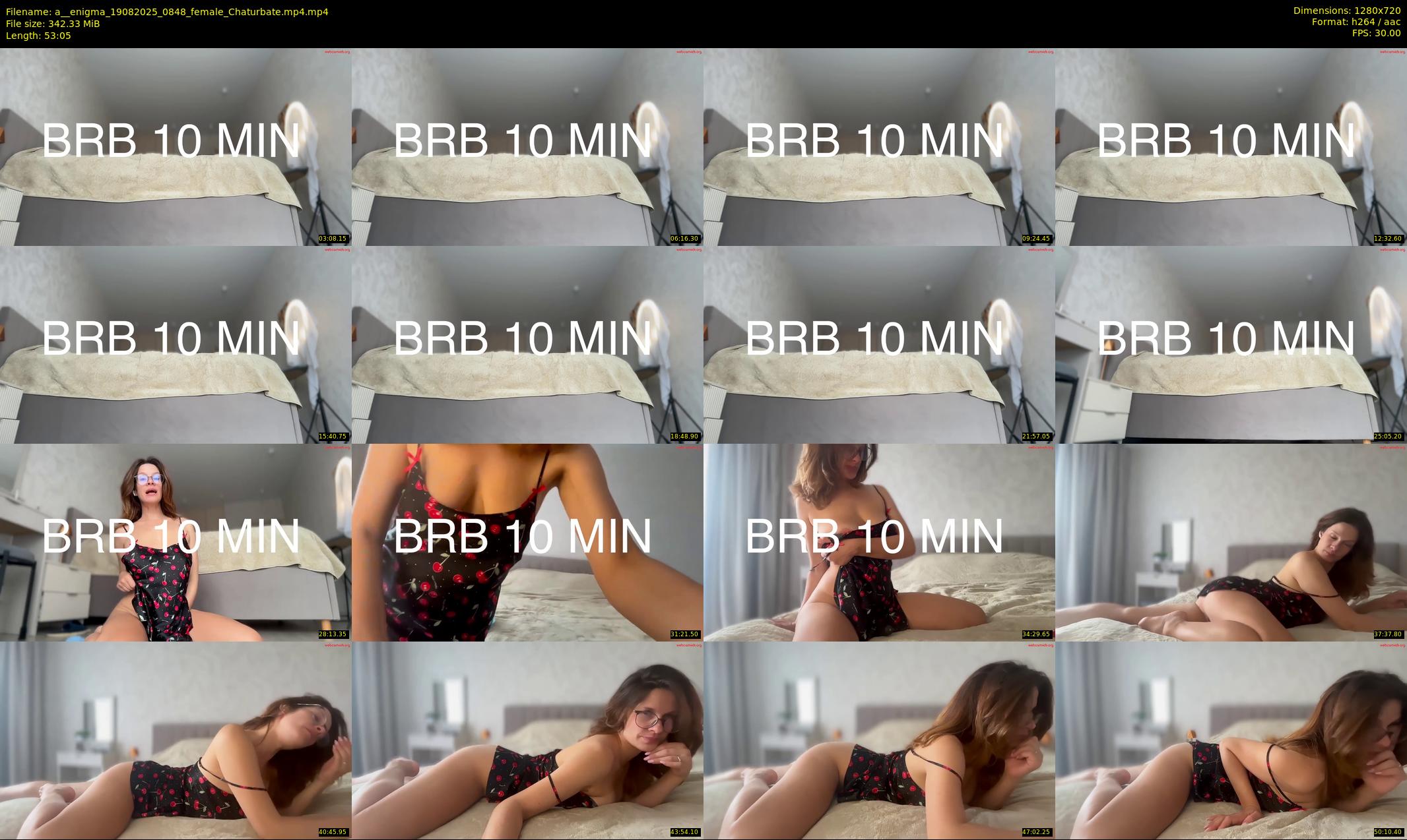 a__enigma — 54 minute Chaturbate female cam show recording, 720p, Aug 19, 2025