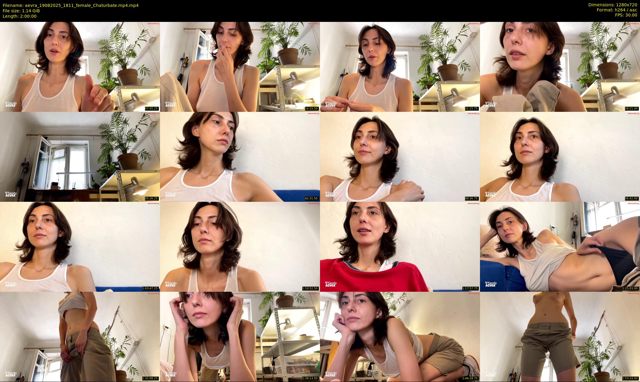 aevra — 120 minute Chaturbate female cam show recording, 720p, Aug 19, 2025