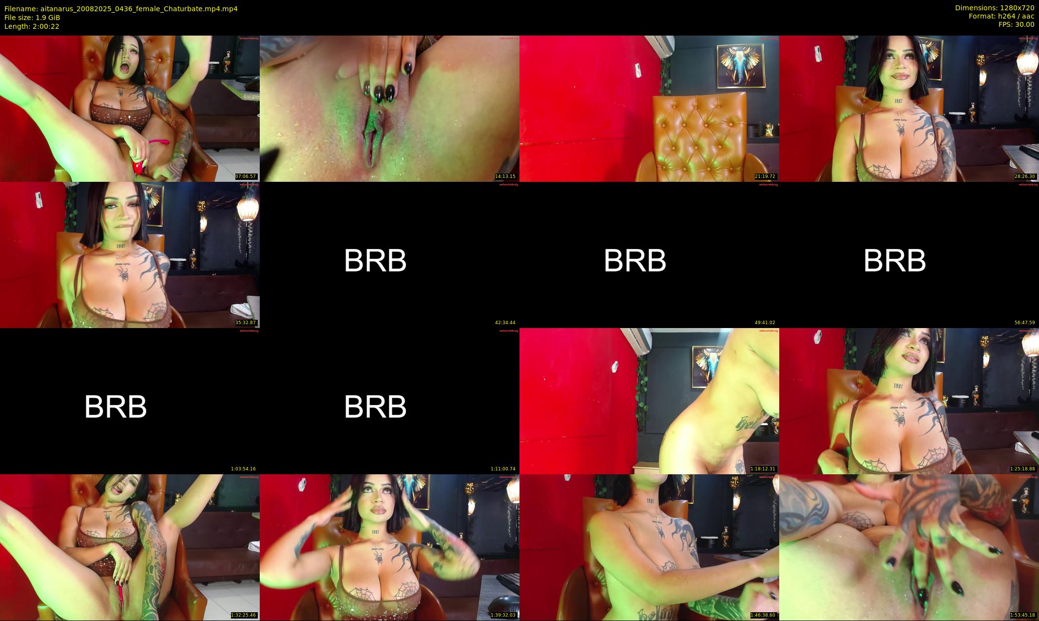 aitanarus — 121 minute Chaturbate female cam show recording, 720p, Aug 20, 2025