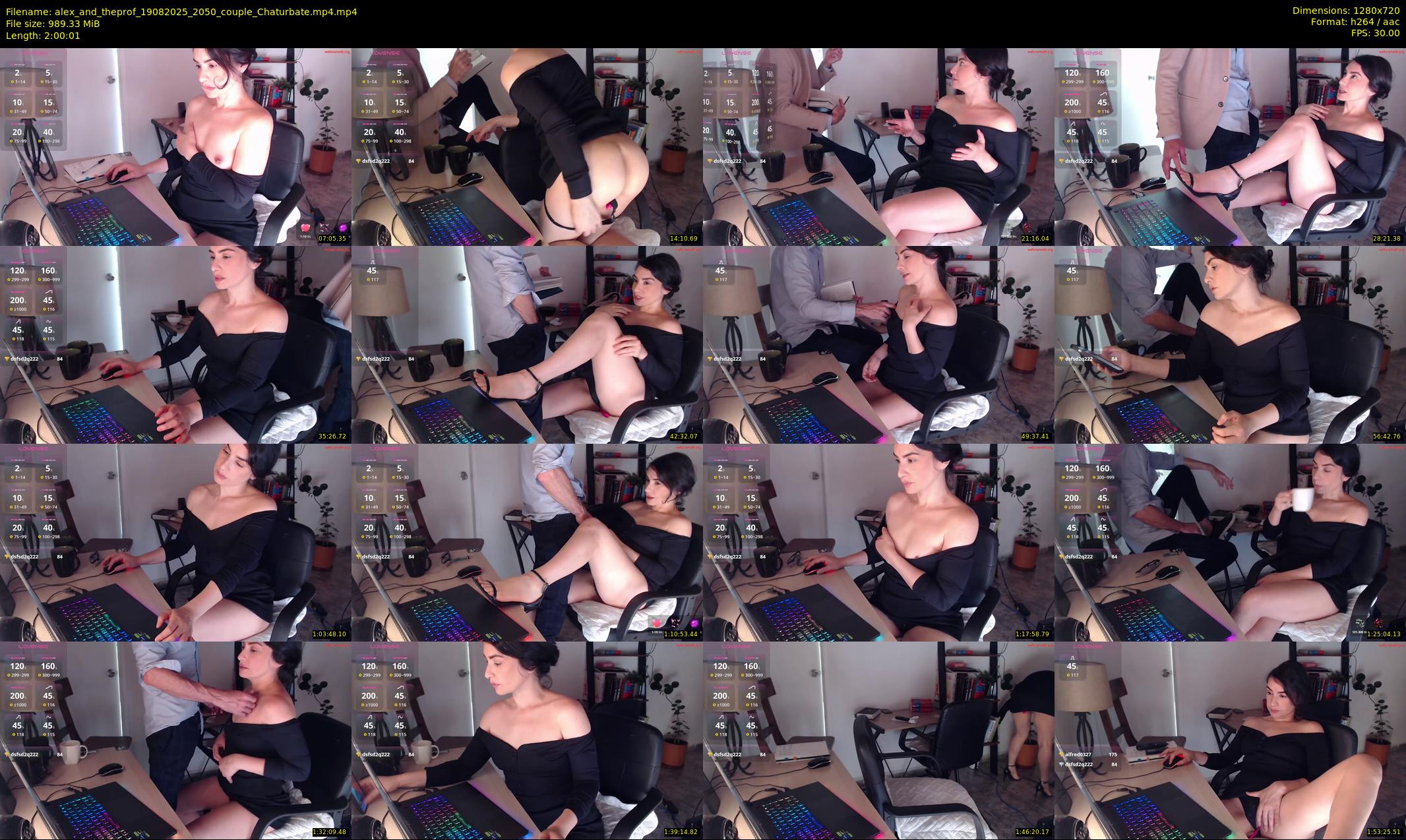 alex_and_theprof — 121 minute Chaturbate couple cam show recording, 720p, Aug 19, 2025