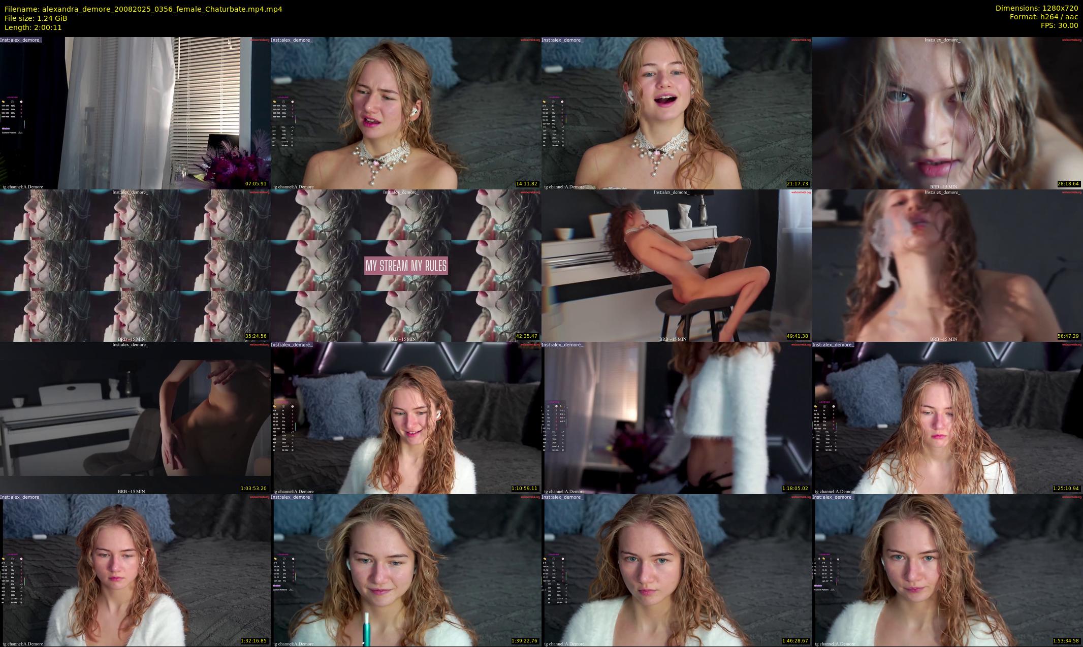 alexandra_demore — 121 minute Chaturbate female cam show recording, 720p, Aug 20, 2025