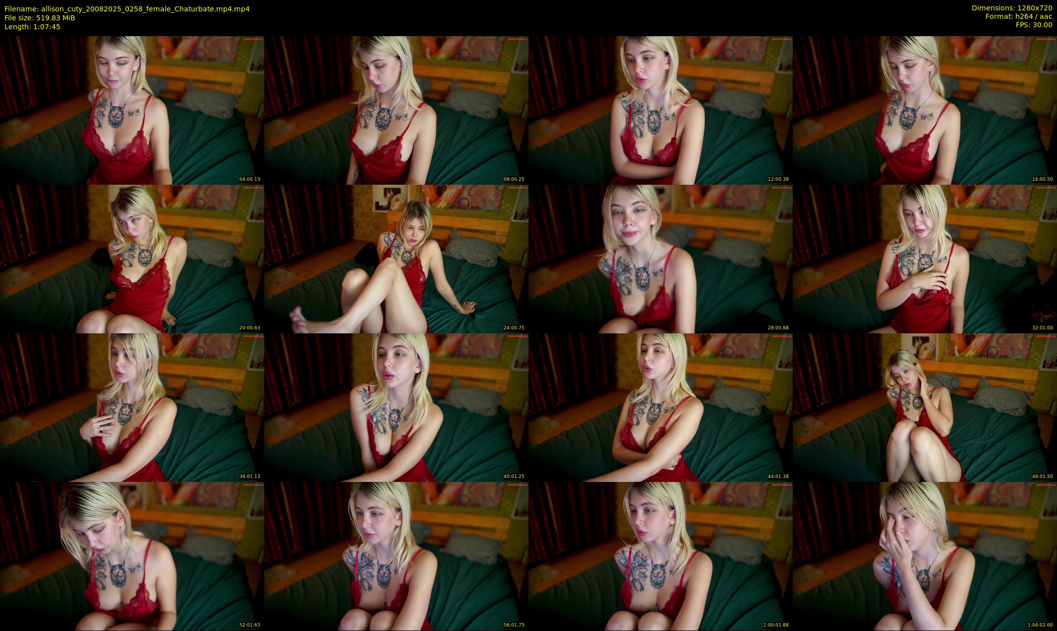 allison_cuty — 68 minute Chaturbate female cam show recording, 720p, Aug 20, 2025