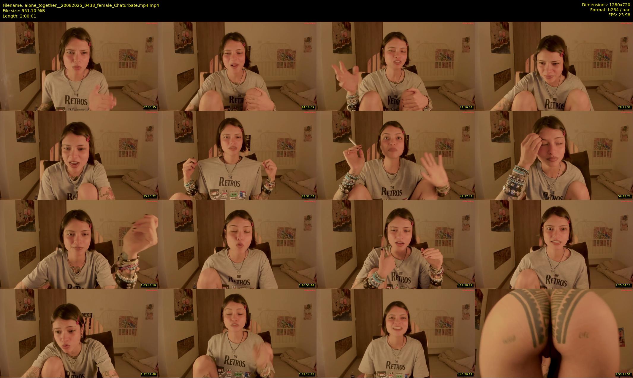 alone_together_ — 121 minute Chaturbate female cam show recording, 720p, Aug 20, 2025