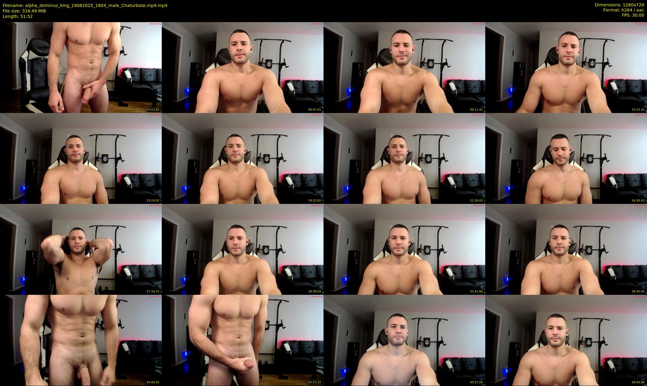 alpha_dominus_king — 52 minute Chaturbate male cam show recording, 720p, Aug 19, 2025