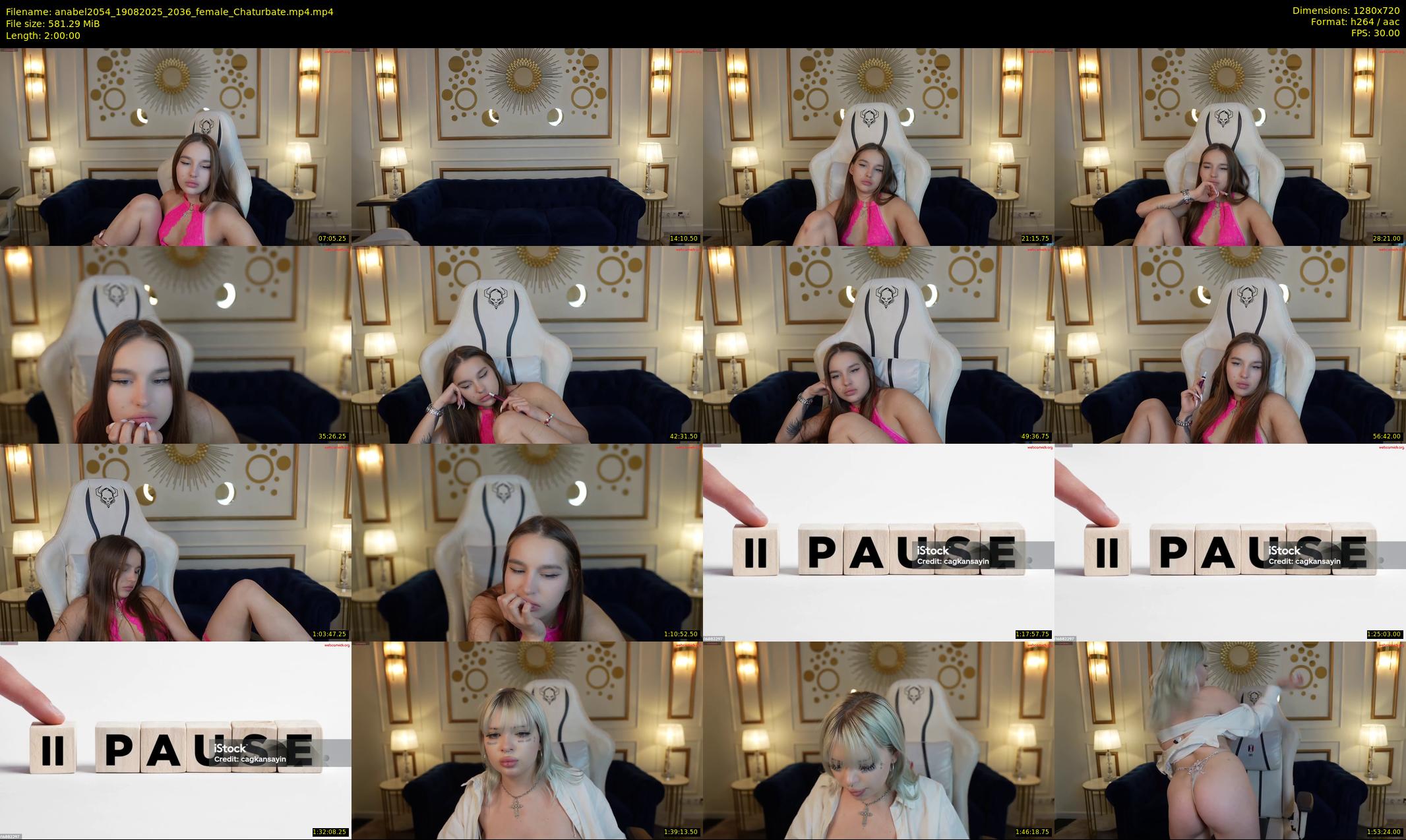 anabel2054 — 120 minute Chaturbate female cam show recording, 720p, Aug 19, 2025