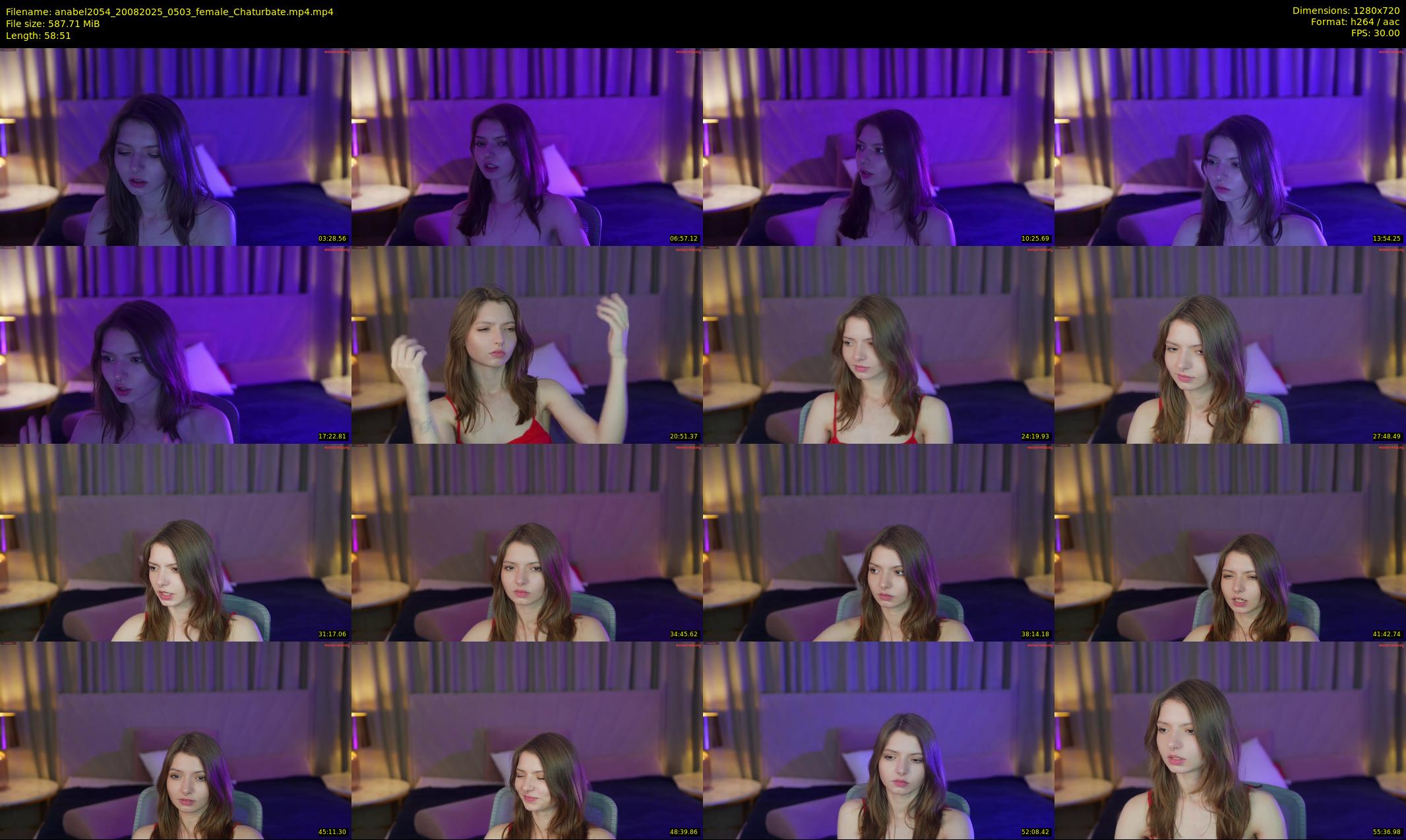 anabel2054 — 59 minute Chaturbate female cam show recording, 720p, Aug 20, 2025