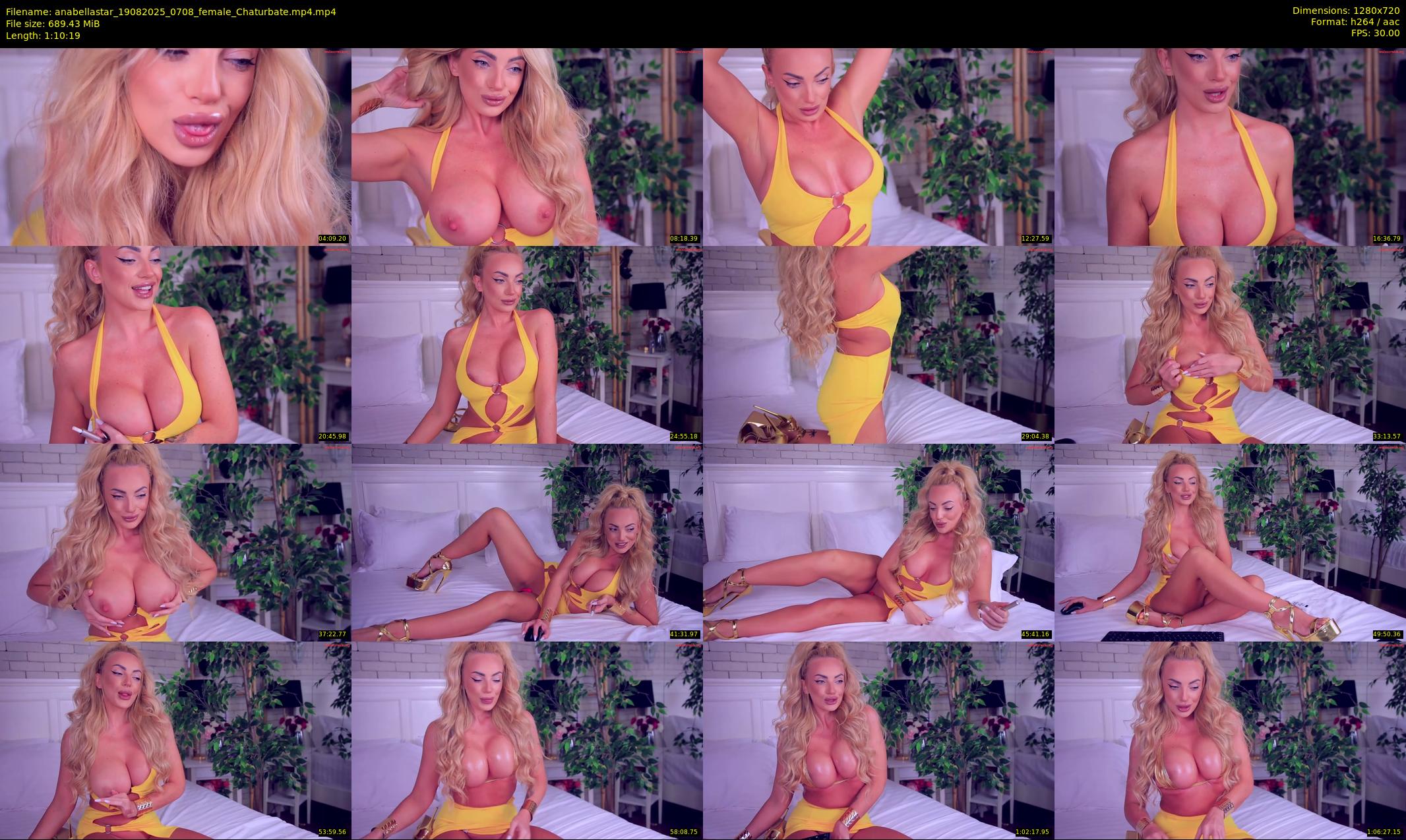 anabellastar — 71 minute Chaturbate female cam show recording, 720p, Aug 19, 2025