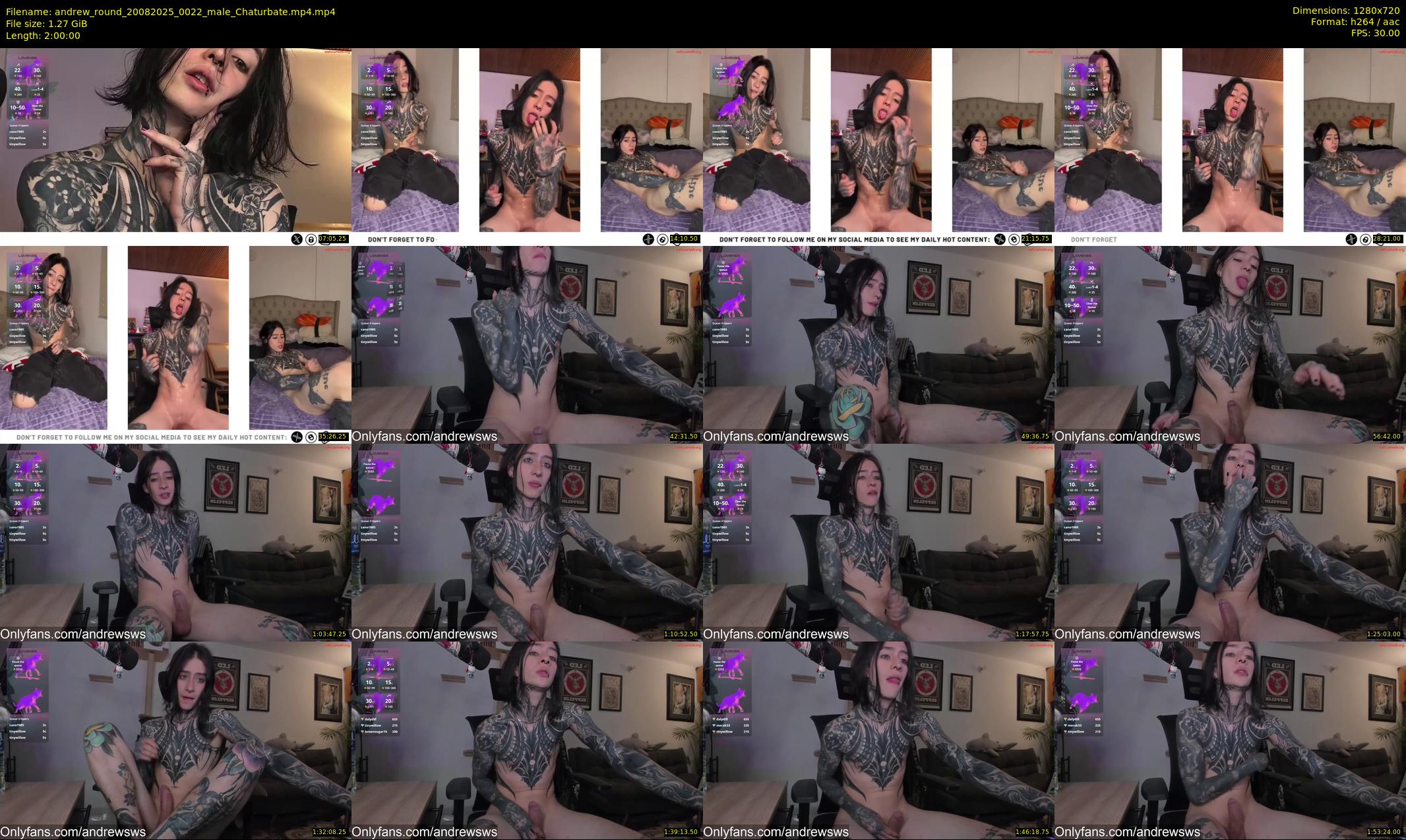 andrew_round — 120 minute Chaturbate male cam show recording, 720p, Aug 20, 2025