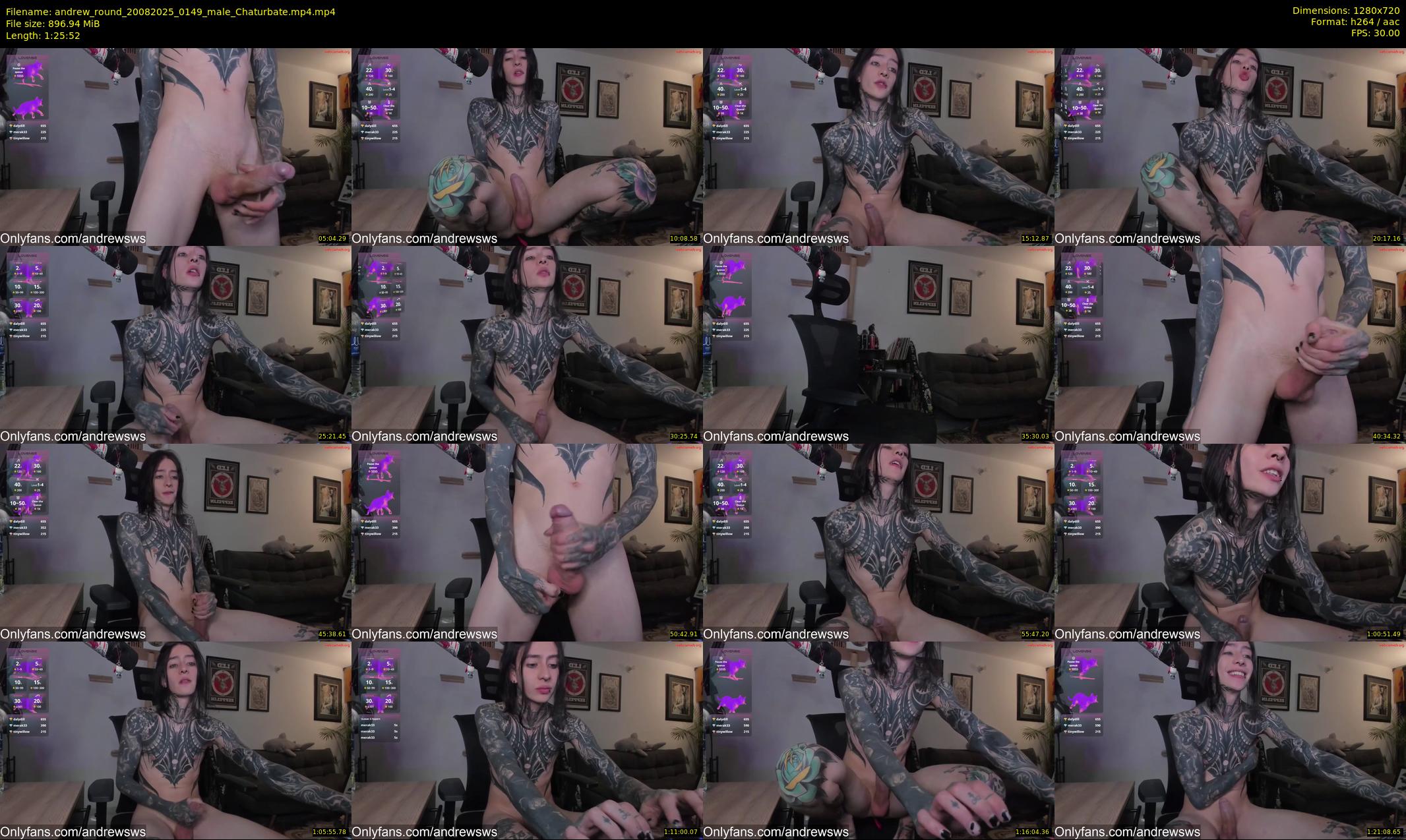 andrew_round — 86 minute Chaturbate male cam show recording, 720p, Aug 20, 2025