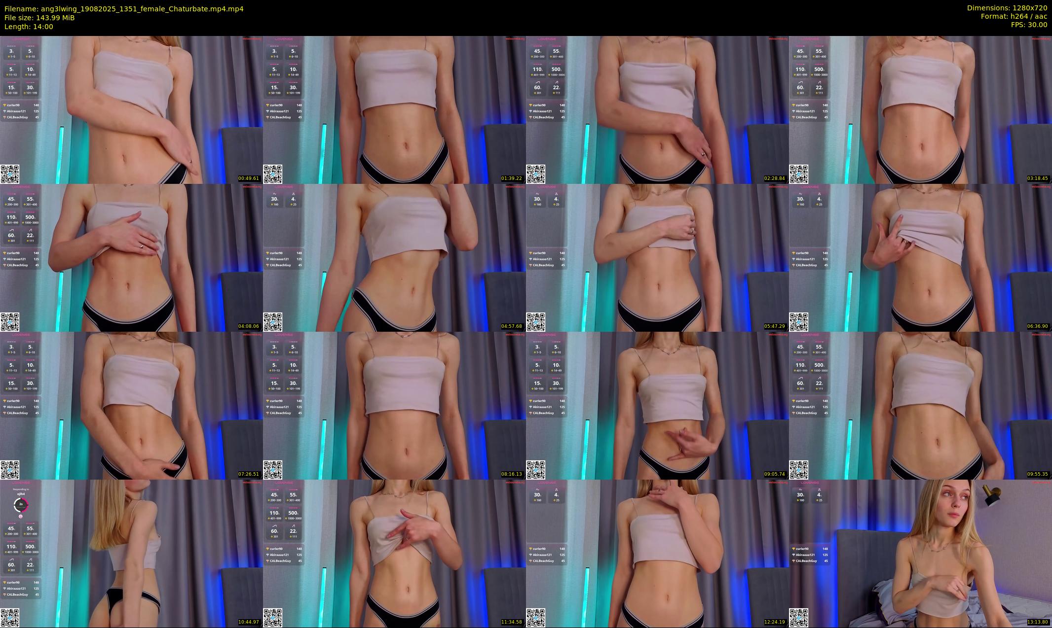 ang3lwing — 14 minute Chaturbate female cam show recording, 720p, Aug 19, 2025