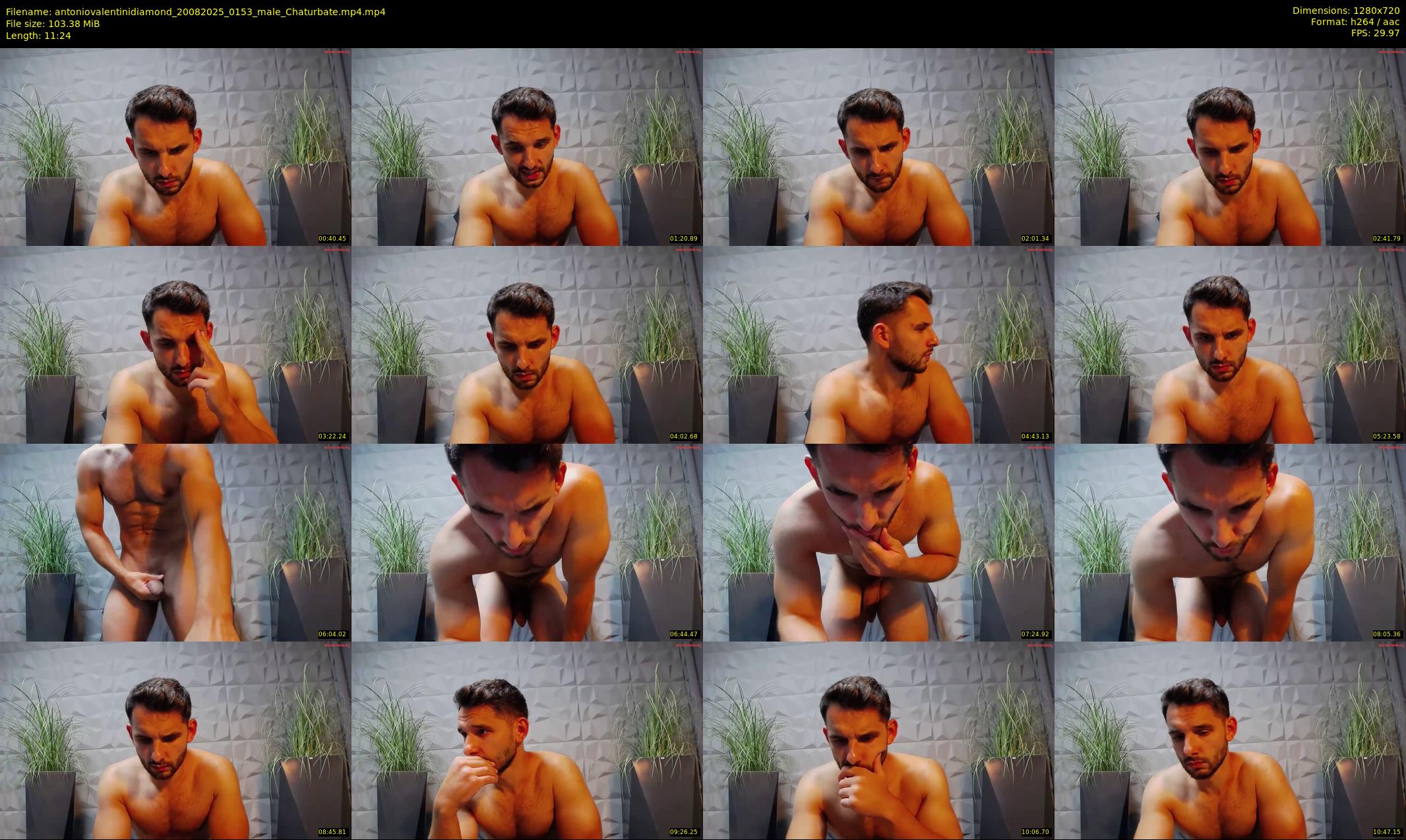 antoniovalentinidiamond — 12 minute Chaturbate male cam show recording, 720p, Aug 20, 2025