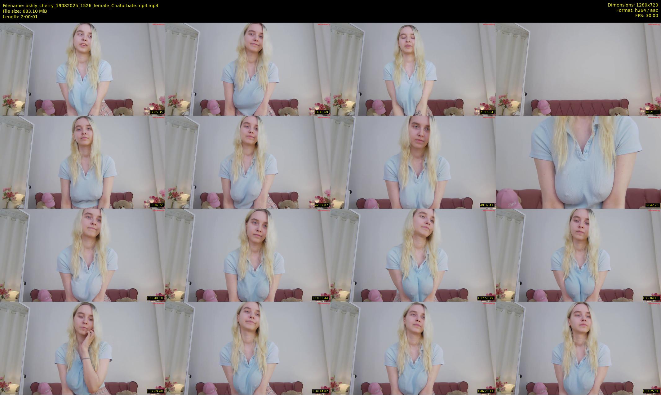 ashly_cherry — 121 minute Chaturbate female cam show recording, 720p, Aug 19, 2025