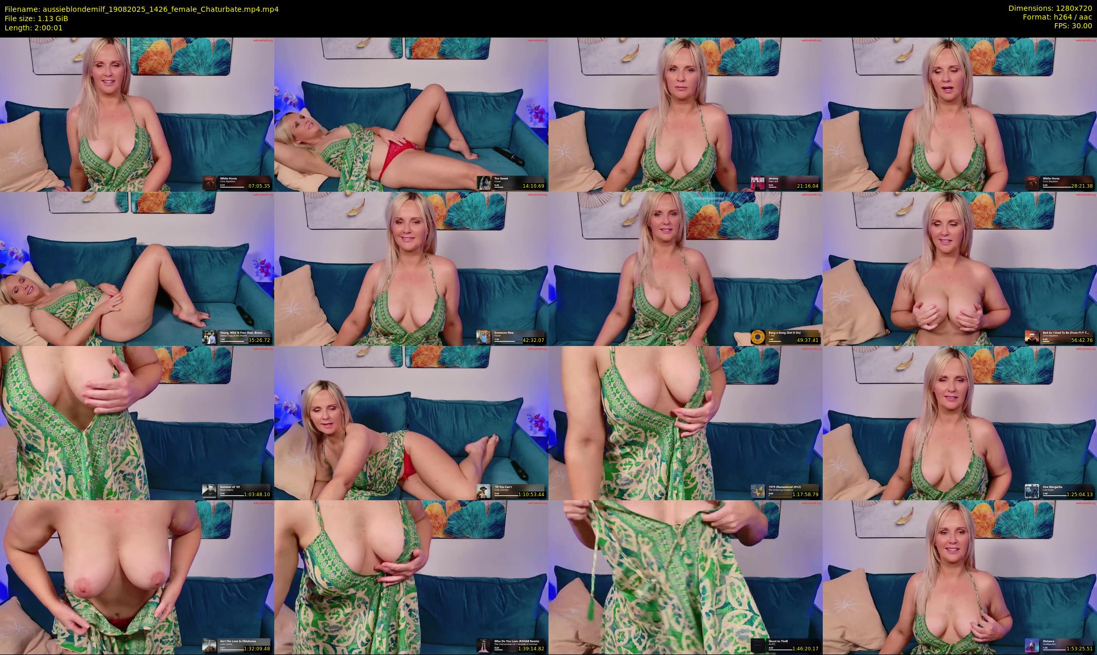 aussieblondemilf — 121 minute Chaturbate female cam show recording, 720p, Aug 19, 2025