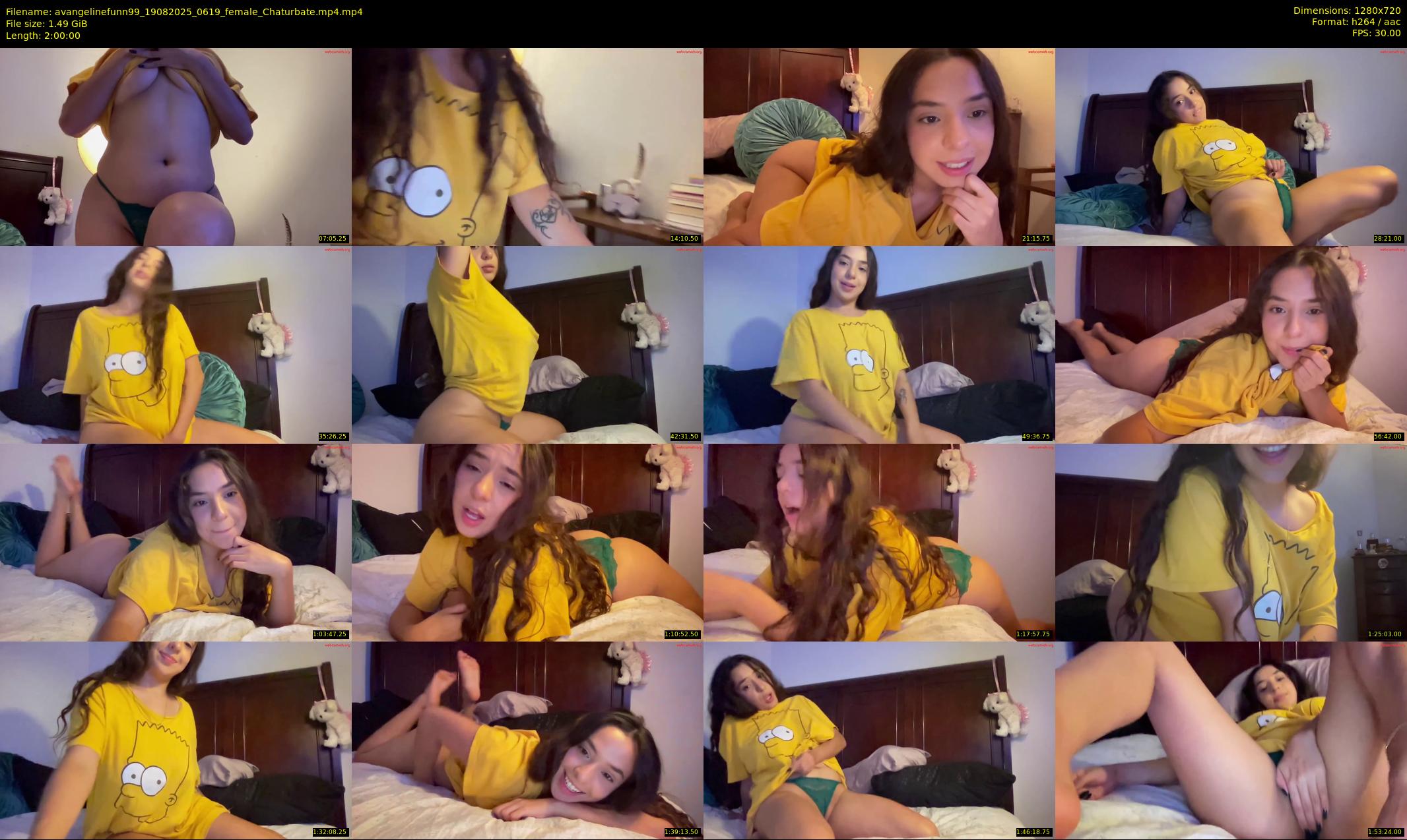 avangelinefunn99 — 120 minute Chaturbate female cam show recording, 720p, Aug 19, 2025