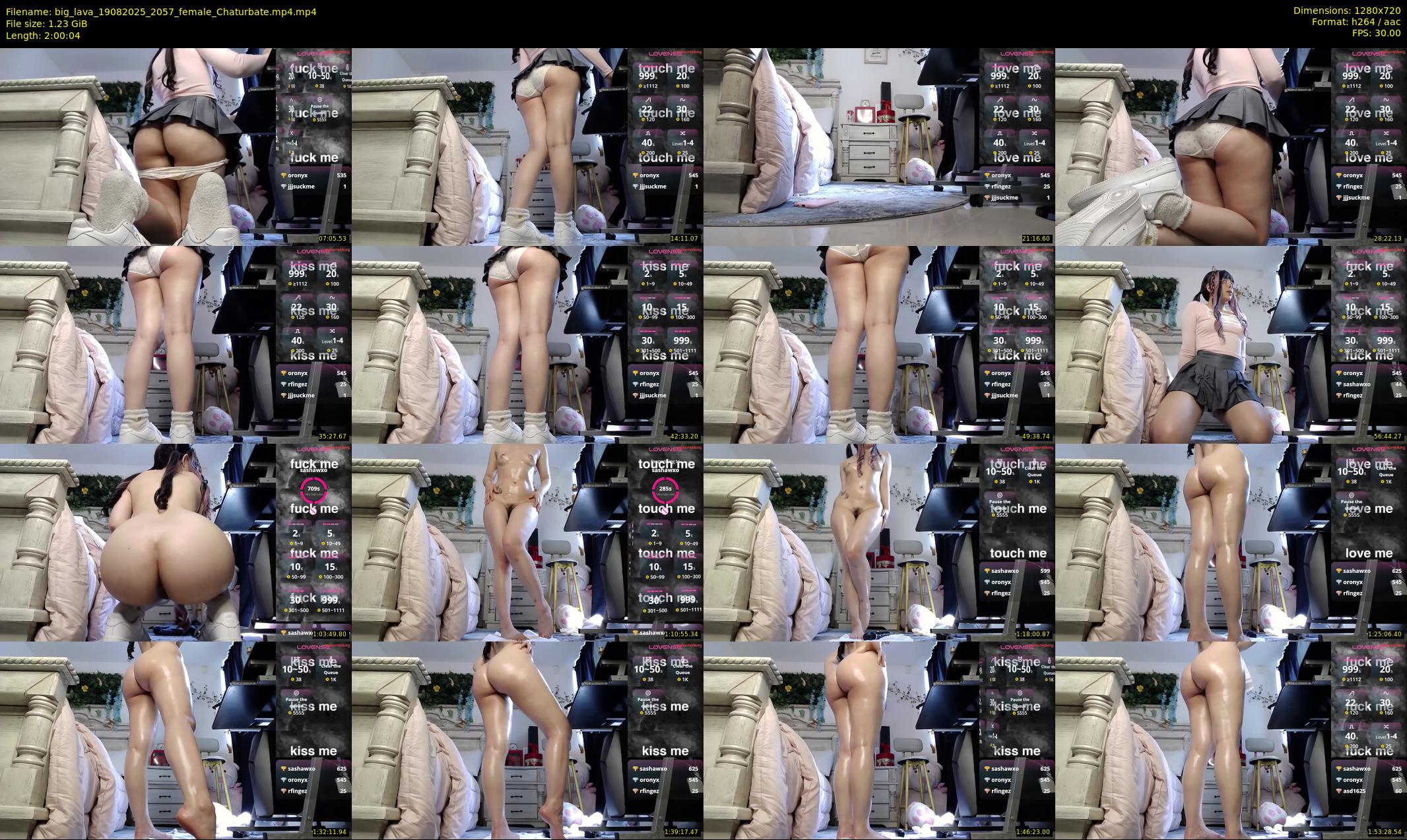 big_lava — 121 minute Chaturbate female cam show recording, 720p, Aug 19, 2025