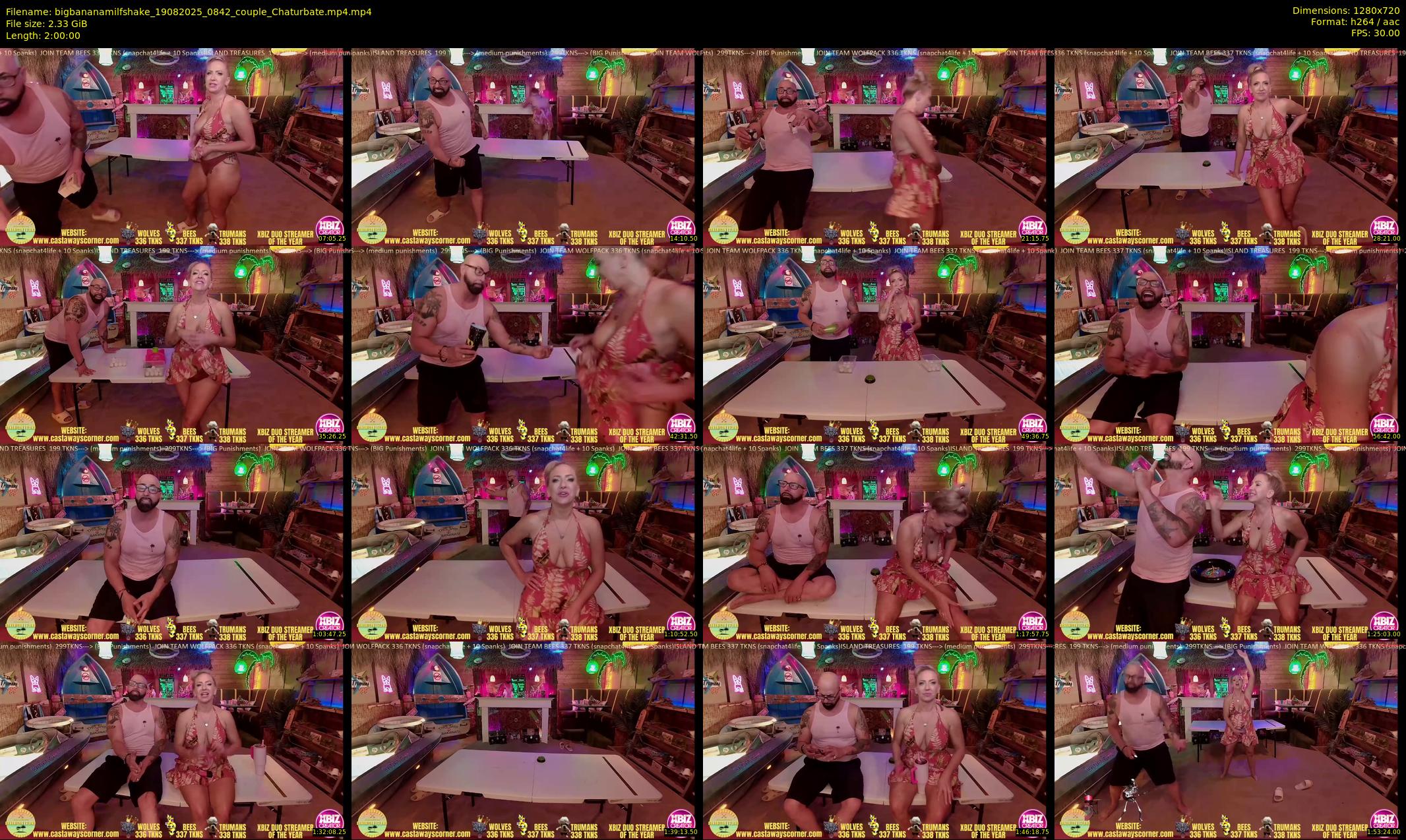 bigbananamilfshake — 120 minute Chaturbate couple cam show recording, 720p, Aug 19, 2025