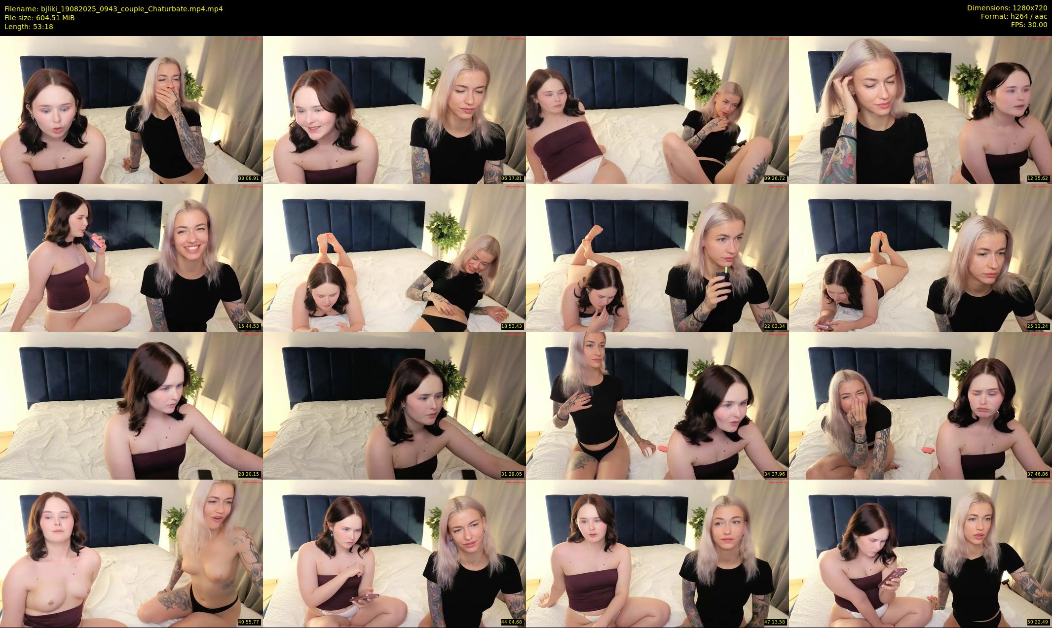 bjliki — 54 minute Chaturbate couple cam show recording, 720p, Aug 19, 2025
