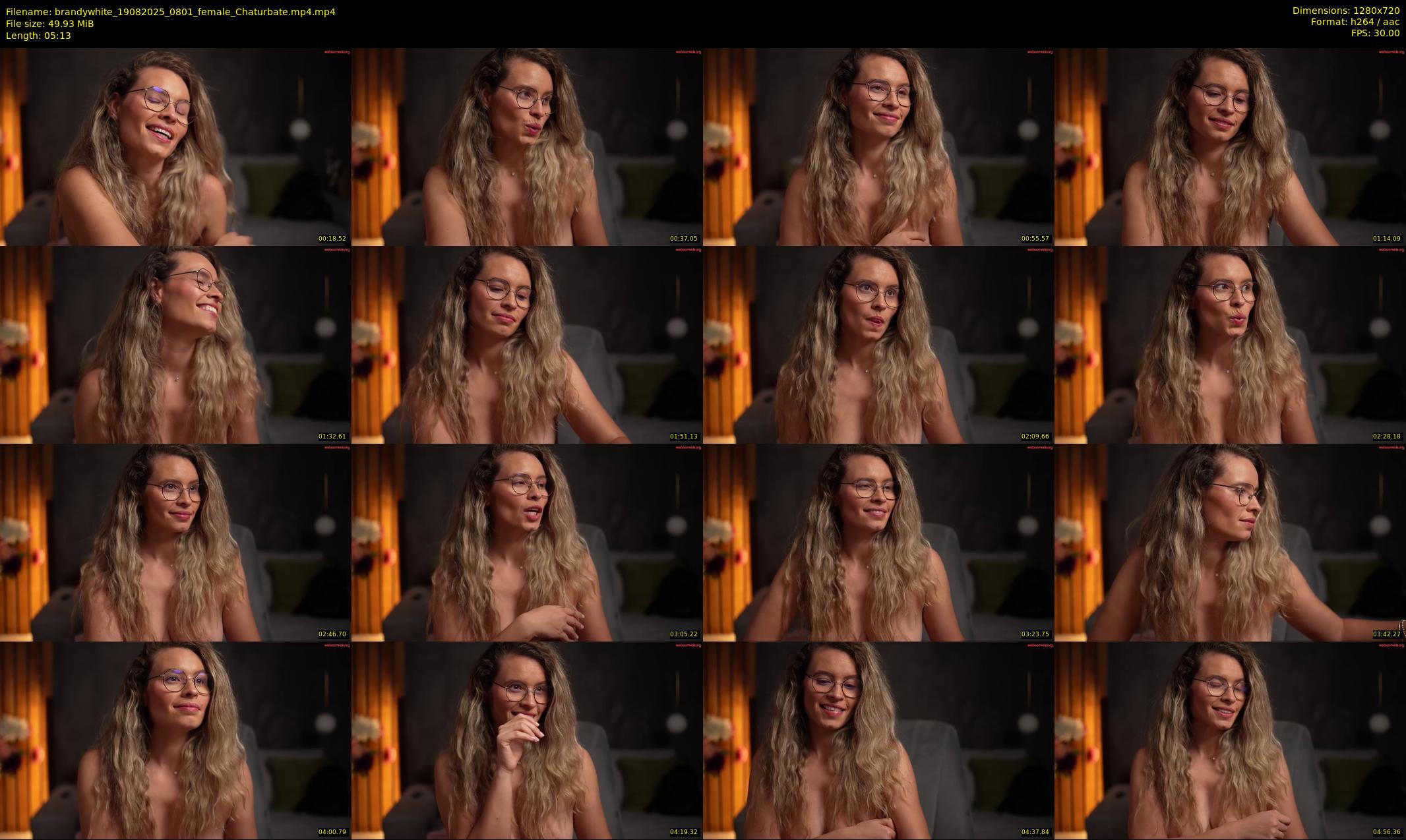 brandywhite — 6 minute Chaturbate female cam show recording, 720p, Aug 19, 2025