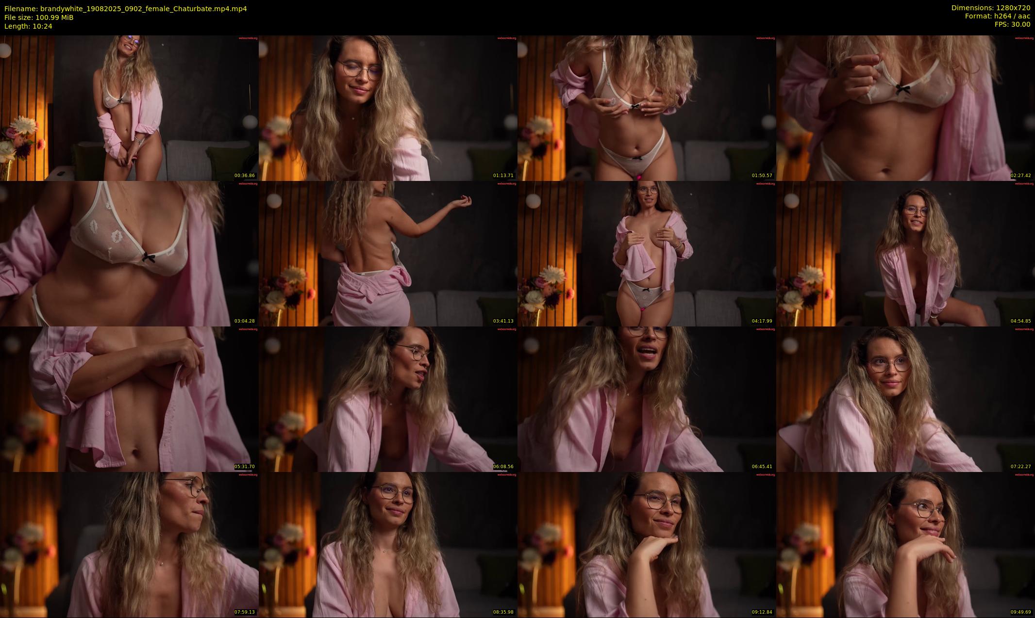 brandywhite — 11 minute Chaturbate female cam show recording, 720p, Aug 19, 2025