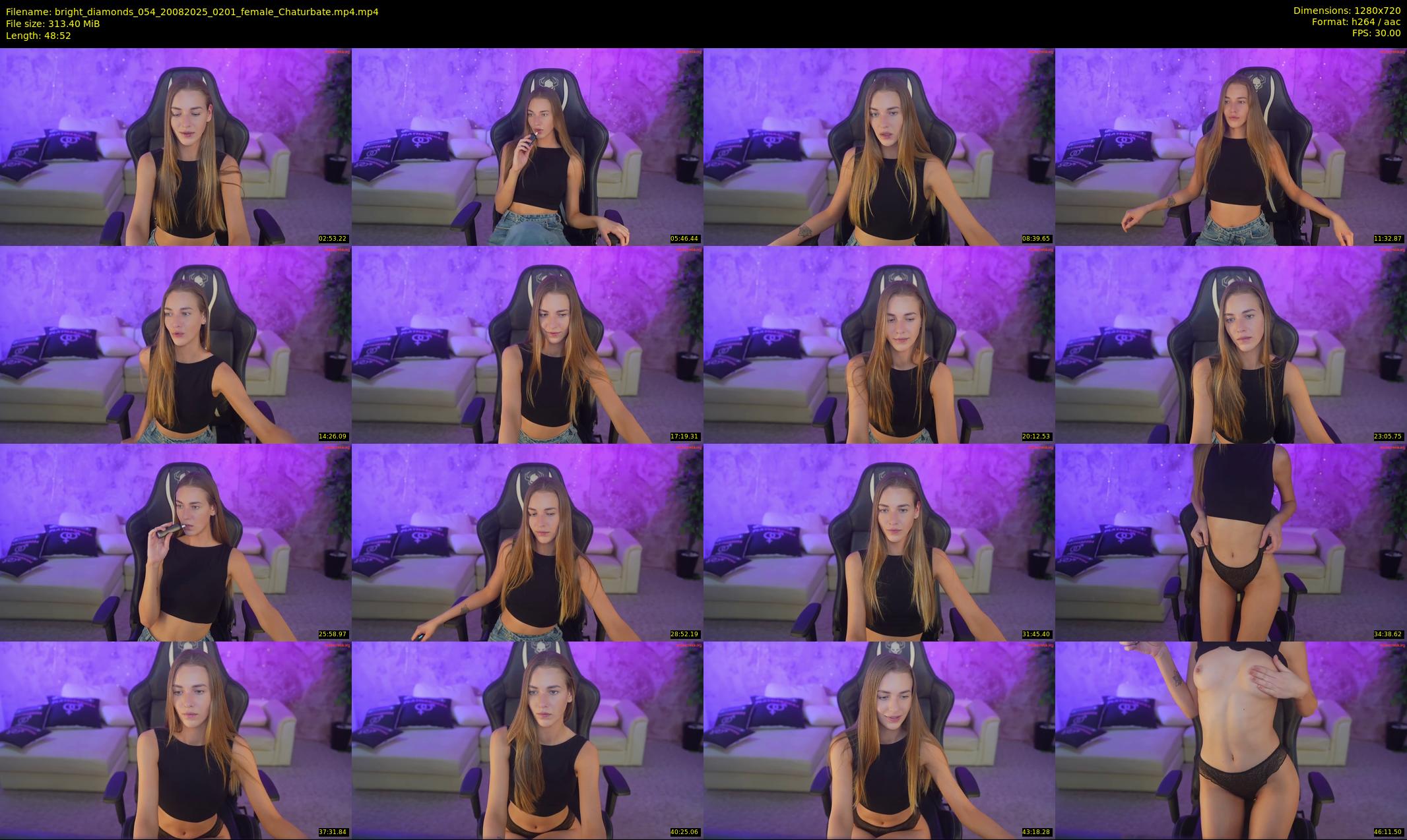 bright_diamonds_054 — 49 minute Chaturbate couple cam show recording, 720p, Aug 20, 2025