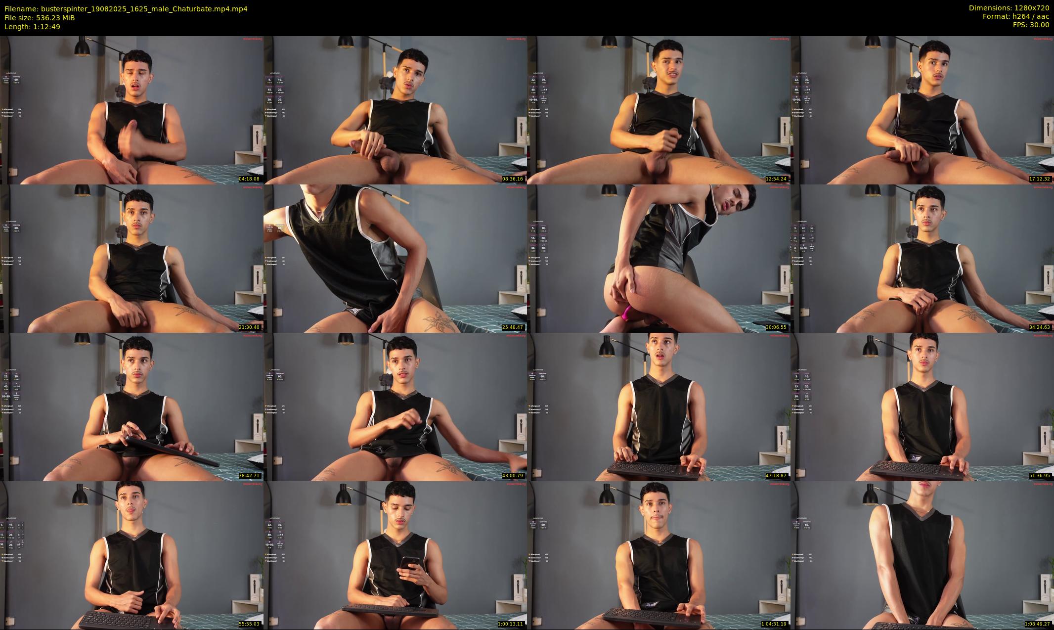 busterspinter — 73 minute Chaturbate male cam show recording, 720p, Aug 19, 2025