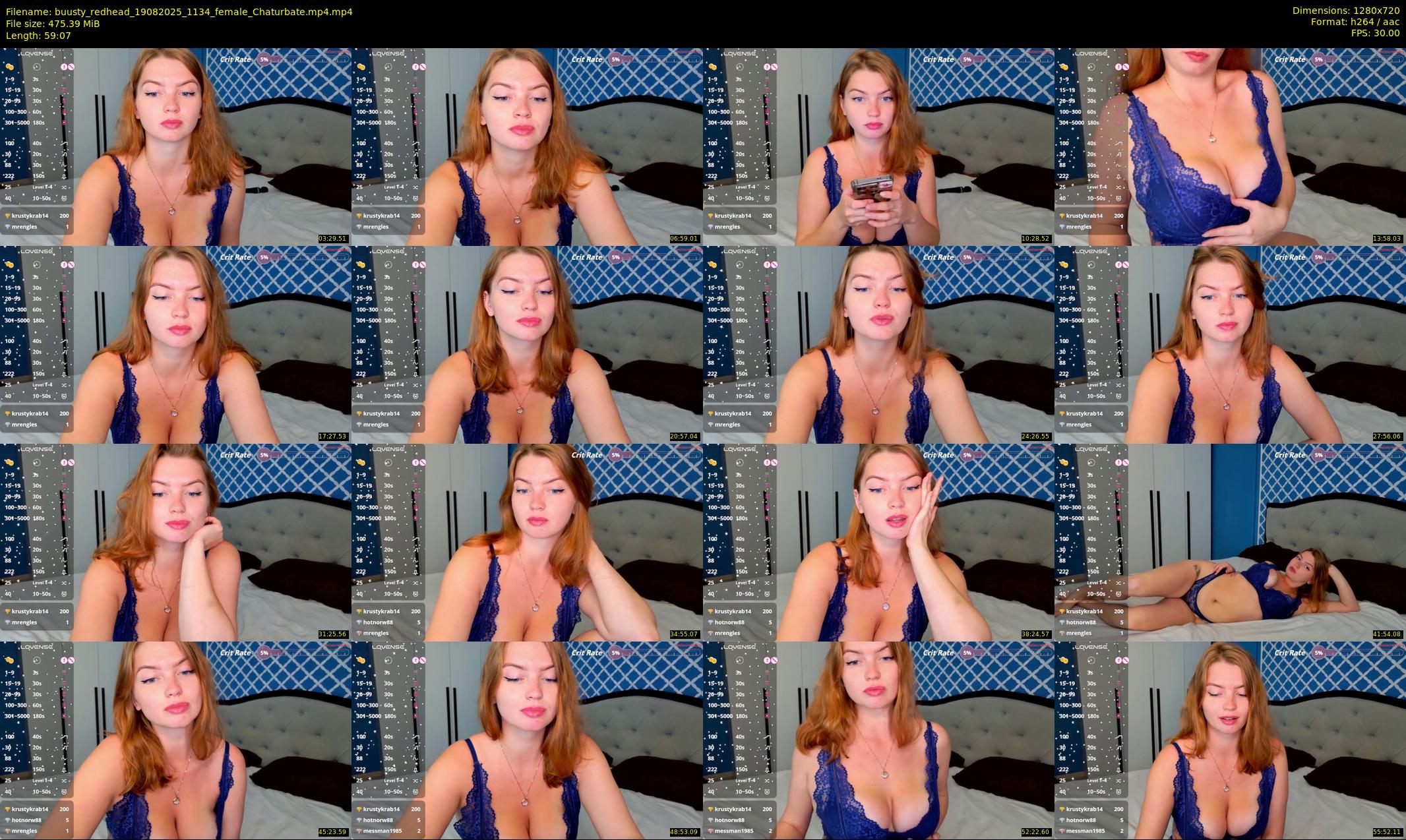 buusty_redhead — 60 minute Chaturbate female cam show recording, 720p, Aug 19, 2025