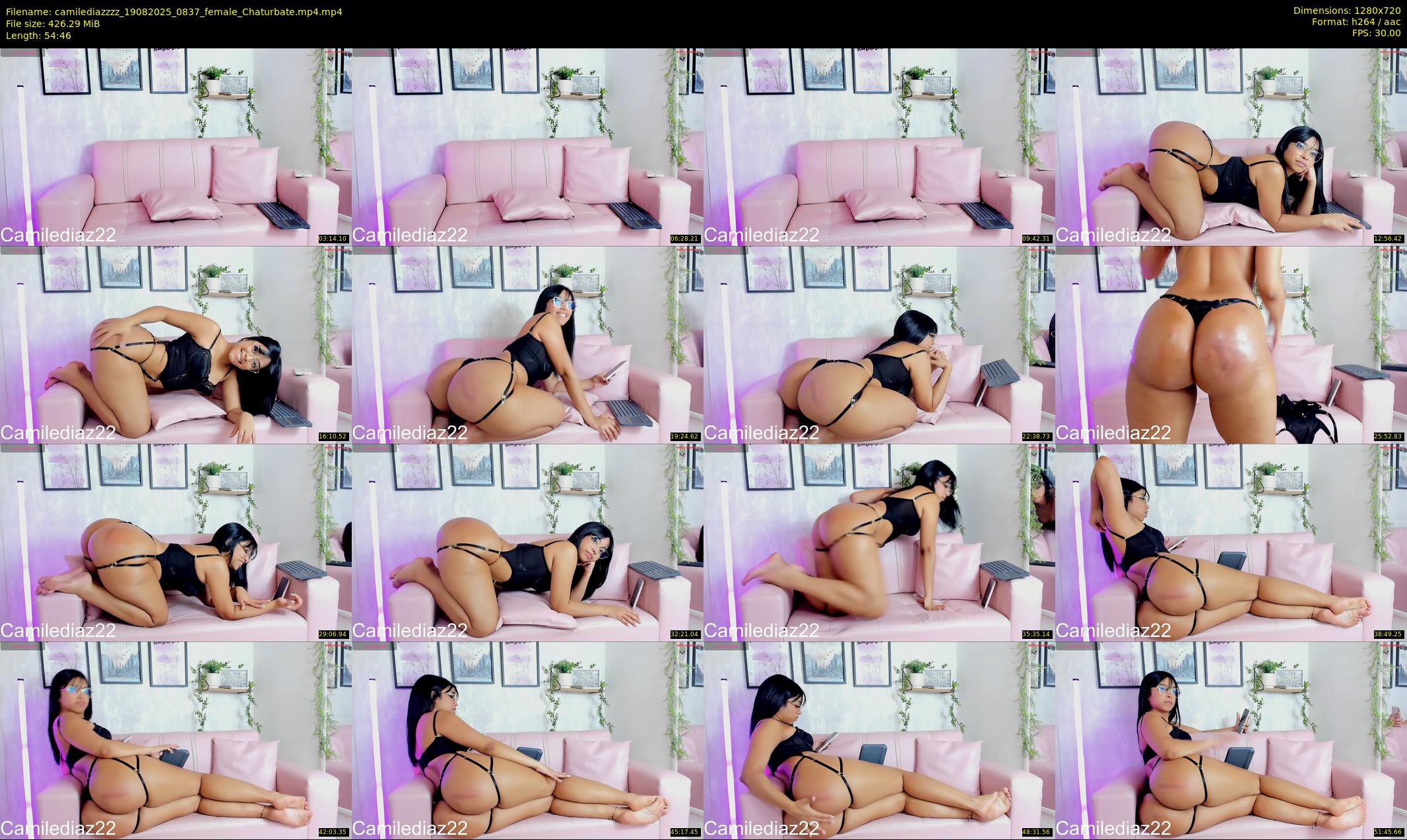 camilediazzzz — 55 minute Chaturbate female cam show recording, 720p, Aug 19, 2025