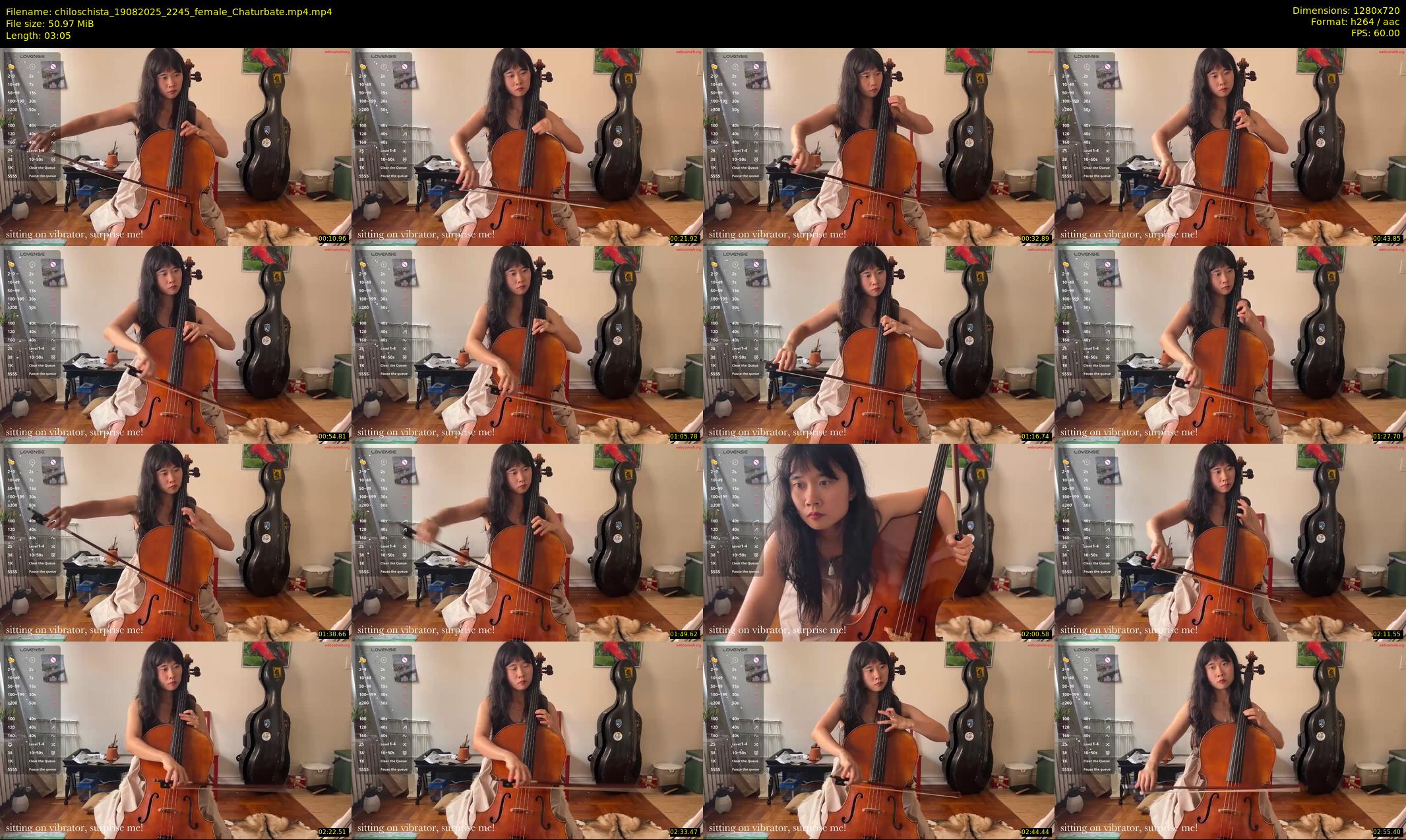 chiloschista — 4 minute Chaturbate female cam show recording, 720p, Aug 19, 2025