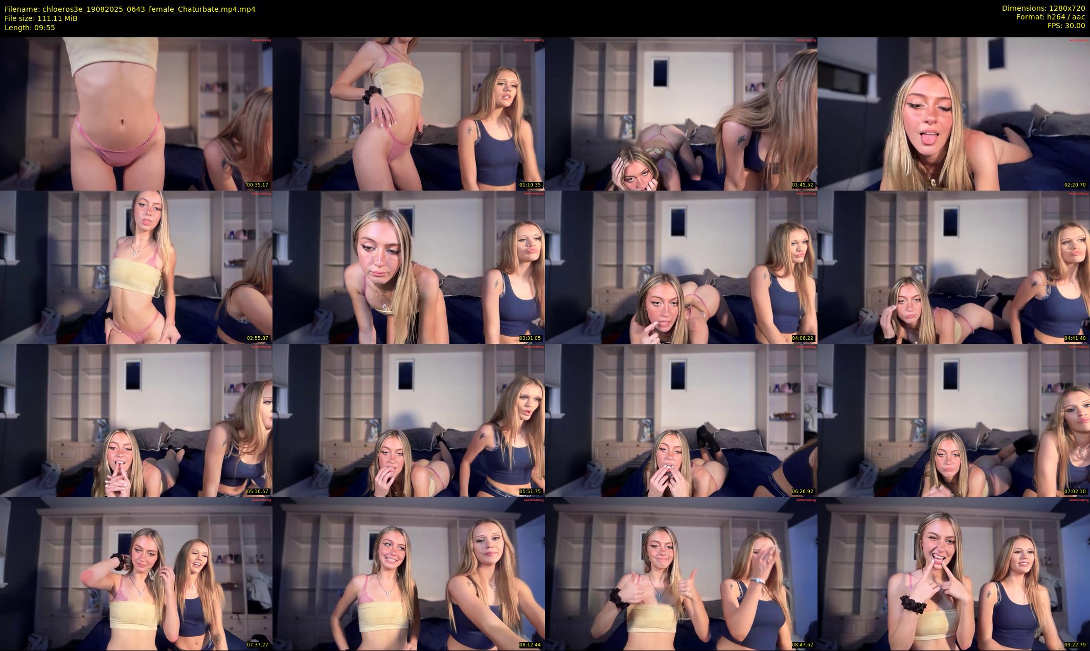 chloeros3e — 10 minute Chaturbate female cam show recording, 720p, Aug 19, 2025