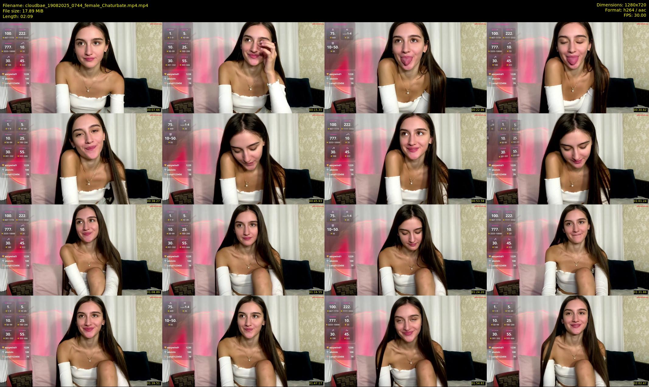 cloudbae — 3 minute Chaturbate female cam show recording, 720p, Aug 19, 2025
