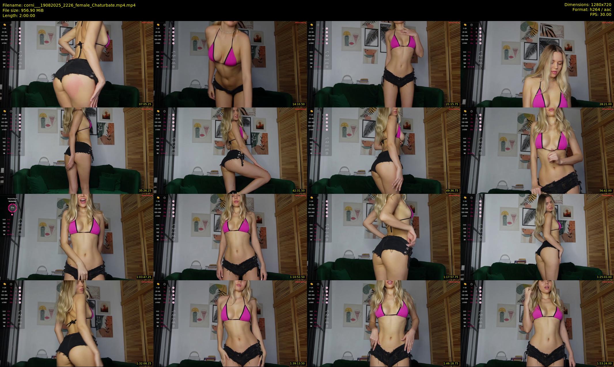 corni__ — 120 minute Chaturbate female cam show recording, 720p, Aug 19, 2025