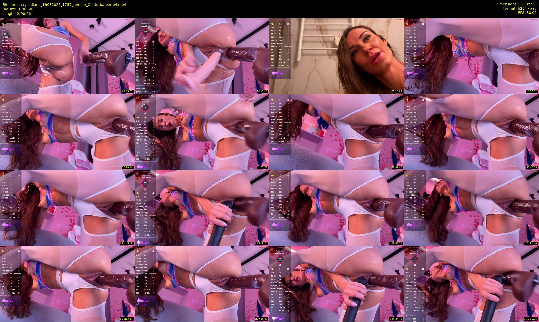 crystallana — 121 minute Chaturbate female cam show recording, 720p, Aug 19, 2025