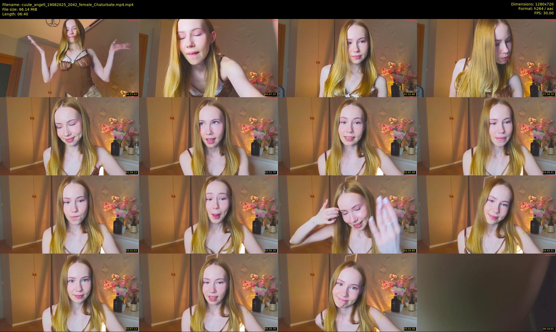 cuute_angell — 7 minute Chaturbate female cam show recording, 720p, Aug 19, 2025