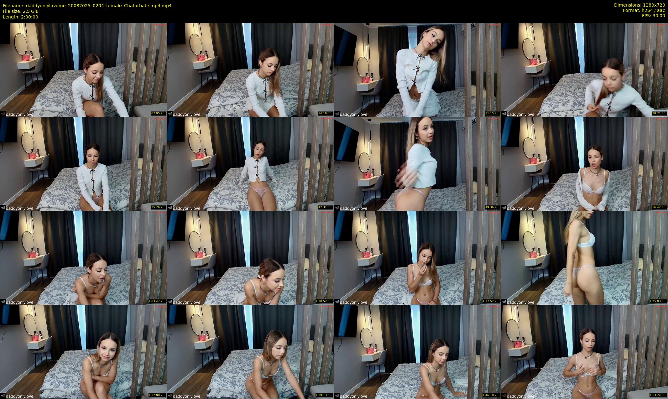 daddyonlyloveme — 120 minute Chaturbate female cam show recording, 720p, Aug 20, 2025