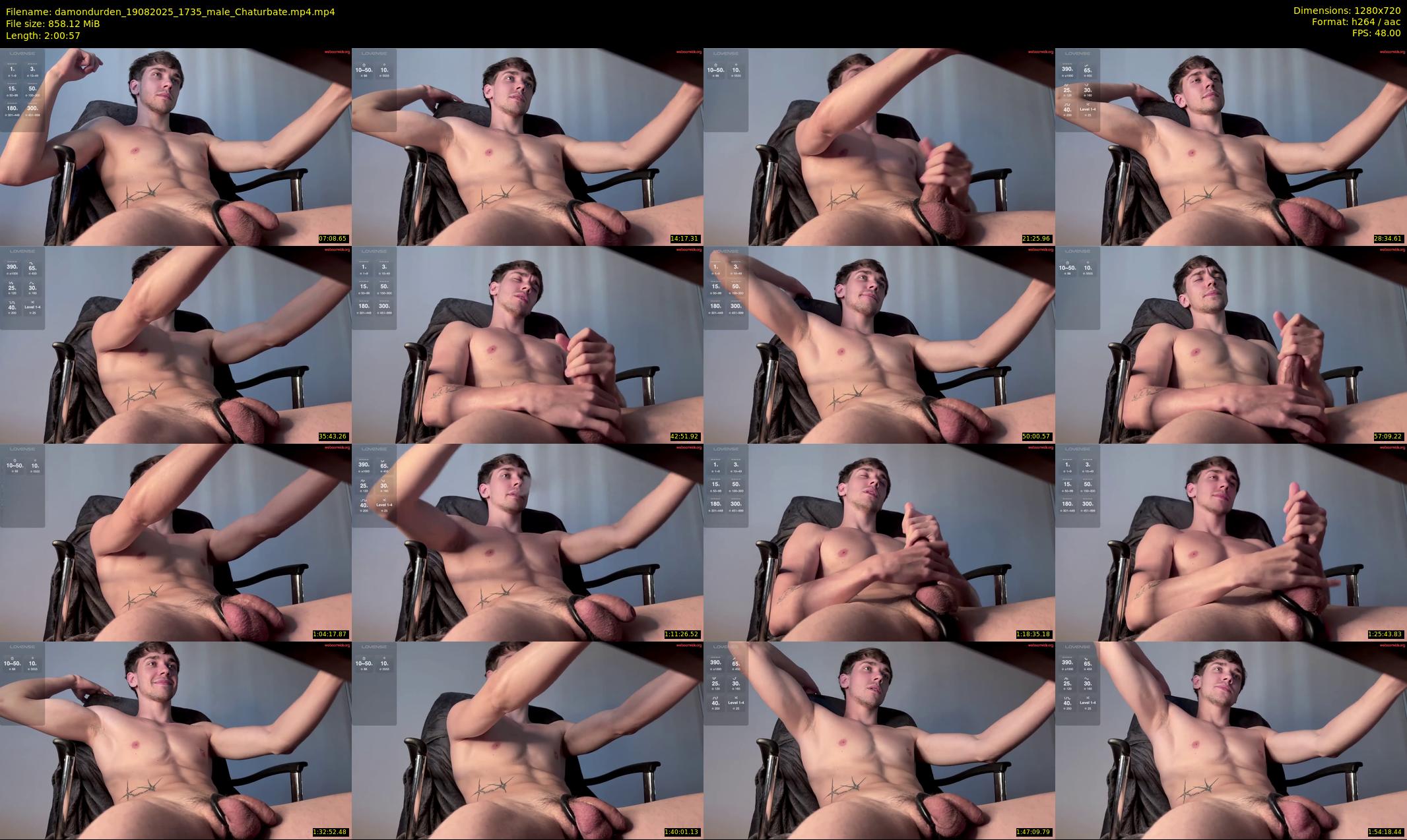 damondurden — 121 minute Chaturbate male cam show recording, 720p, Aug 19, 2025
