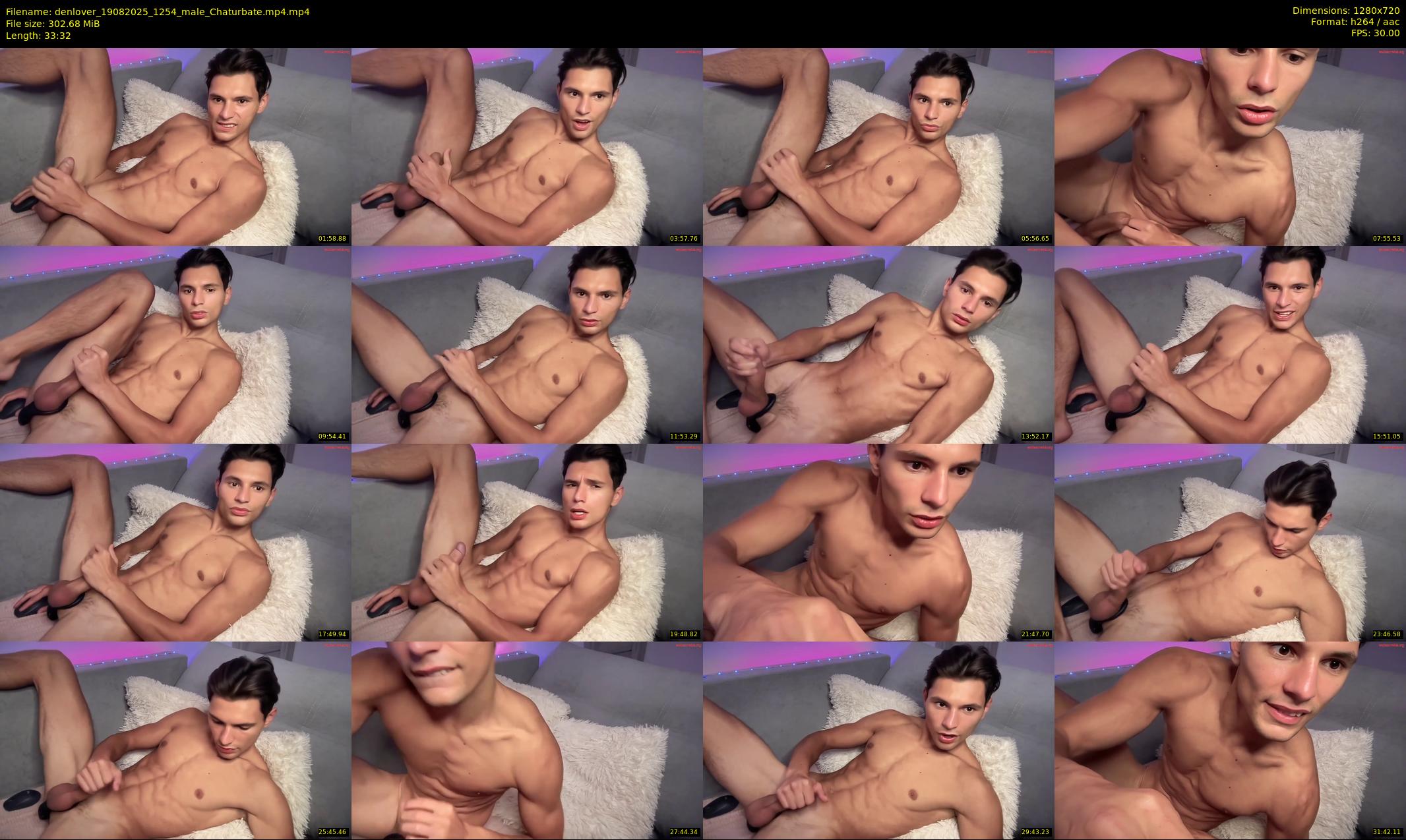 denlover — 34 minute Chaturbate male cam show recording, 720p, Aug 19, 2025