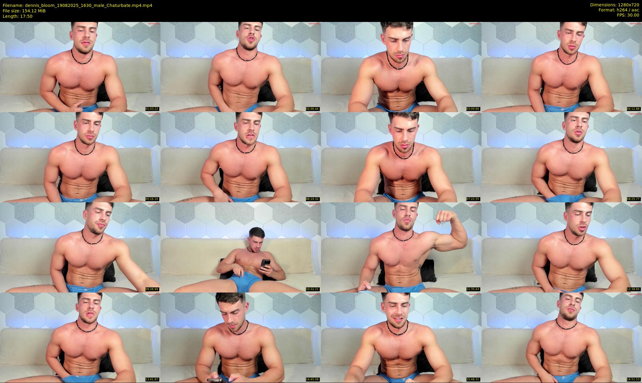 dennis_bloom — 18 minute Chaturbate male cam show recording, 720p, Aug 19, 2025