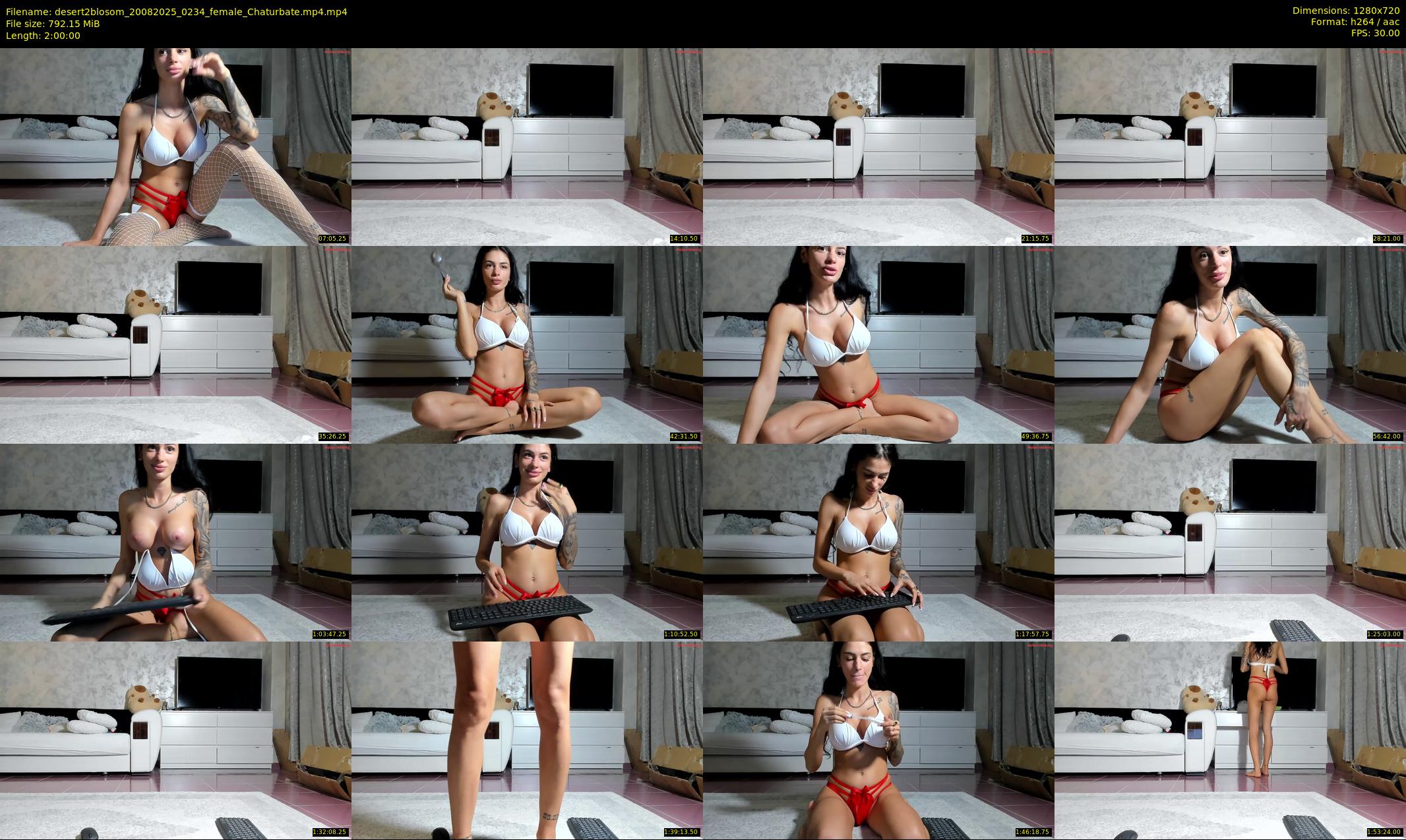 desert2blosom — 120 minute Chaturbate female cam show recording, 720p, Aug 20, 2025