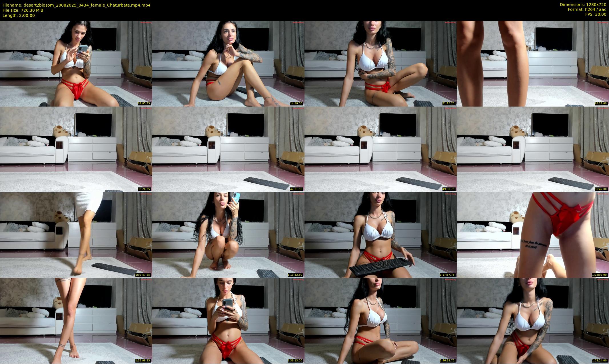 desert2blosom — 120 minute Chaturbate female cam show recording, 720p, Aug 20, 2025