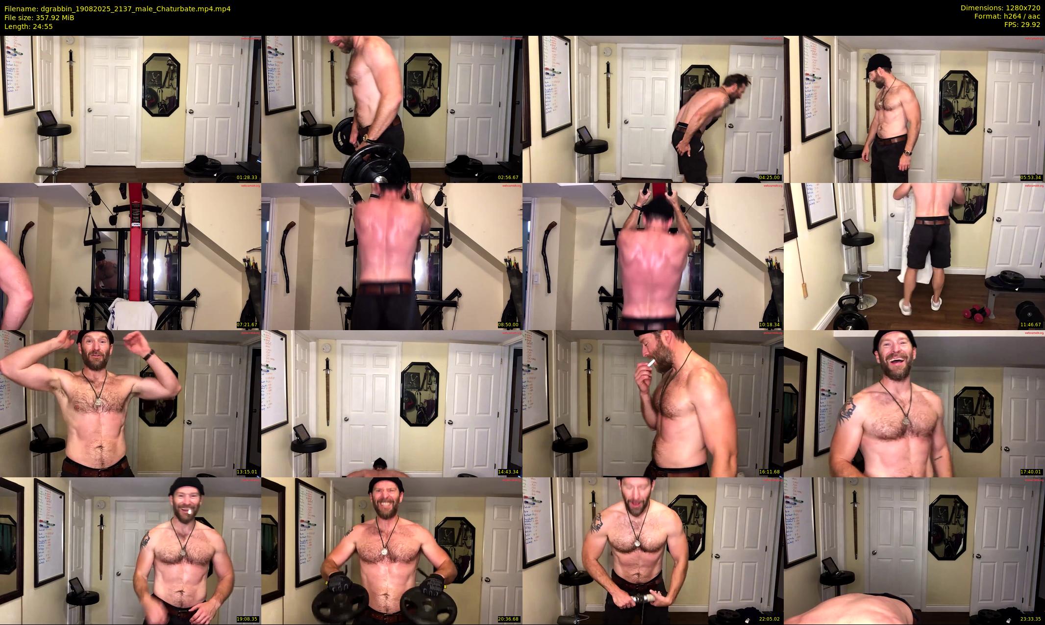 dgrabbin — 25 minute Chaturbate male cam show recording, 720p, Aug 19, 2025