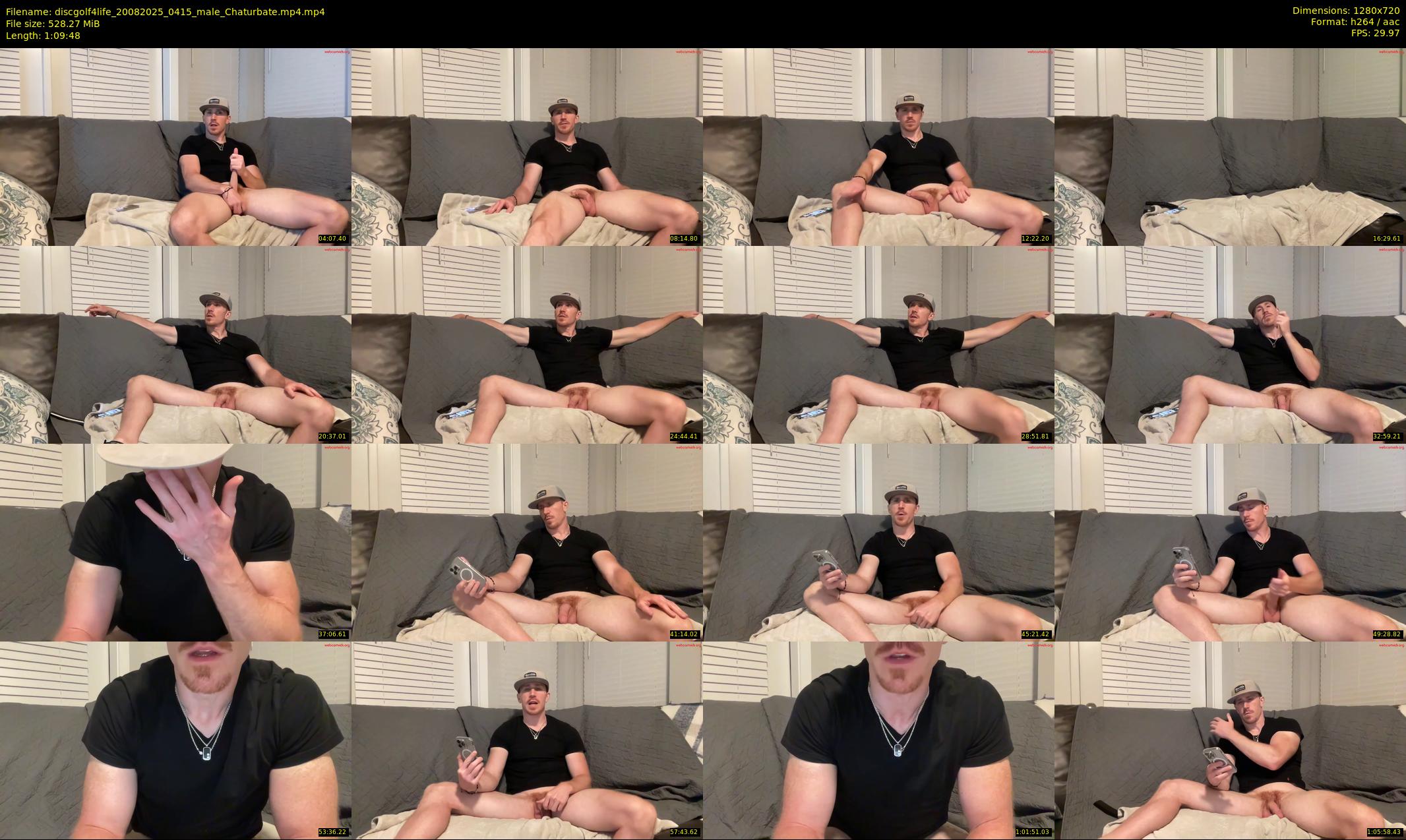 discgolf4life — 70 minute Chaturbate male cam show recording, 720p, Aug 20, 2025